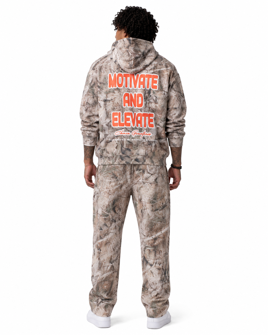 Sponsor Chase Greatness Hoodie in Grey Tree Camo