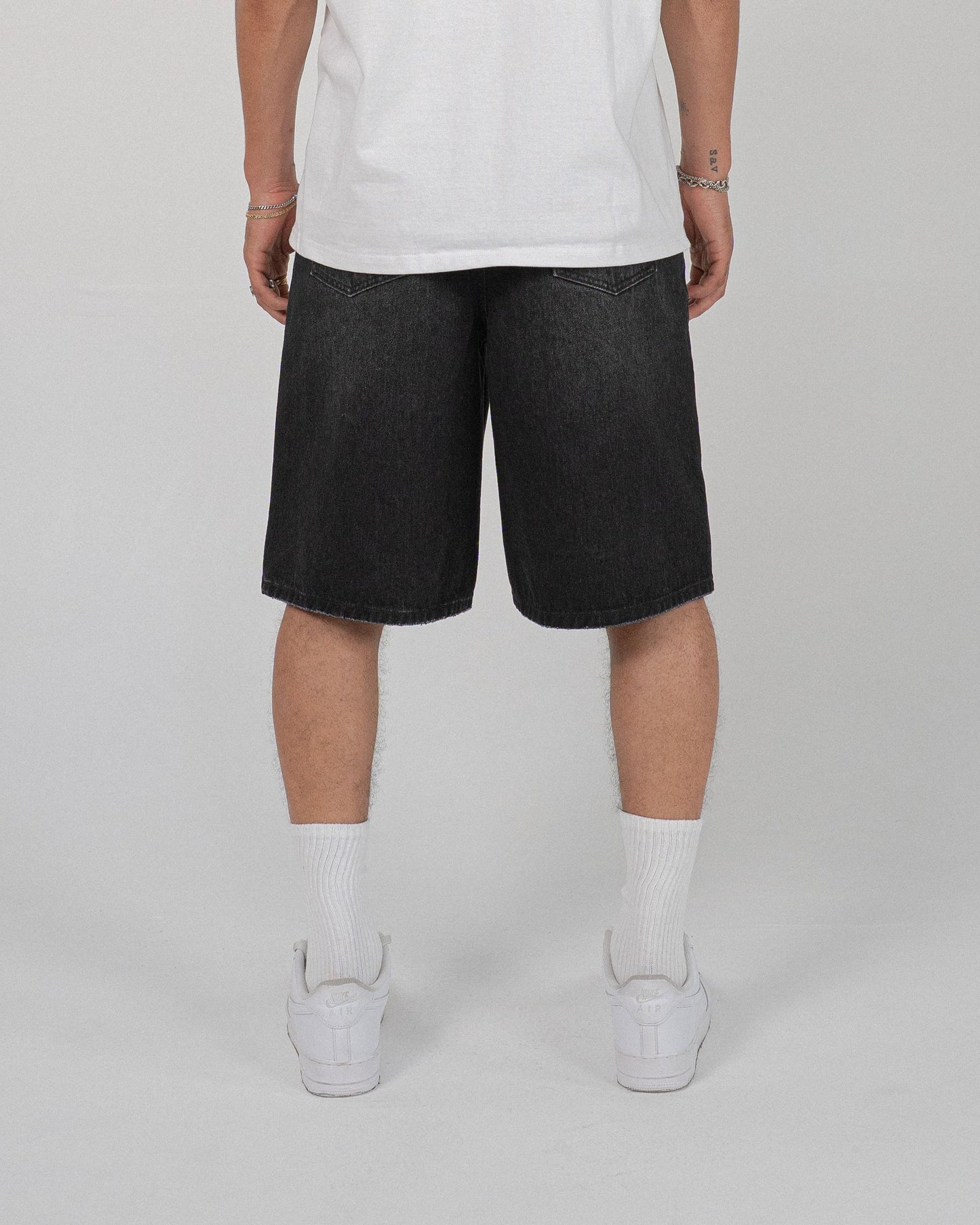 EPTM Men's Jorts Bandit Denim Shorts - Black
