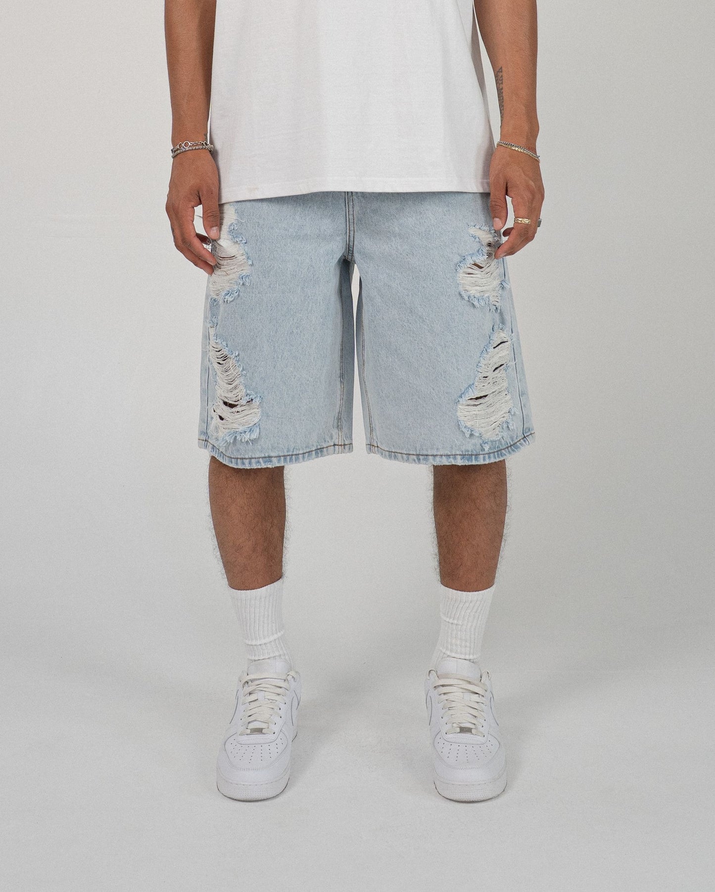 EPTM Men's Jorts Bandit Denim Shorts - Blue