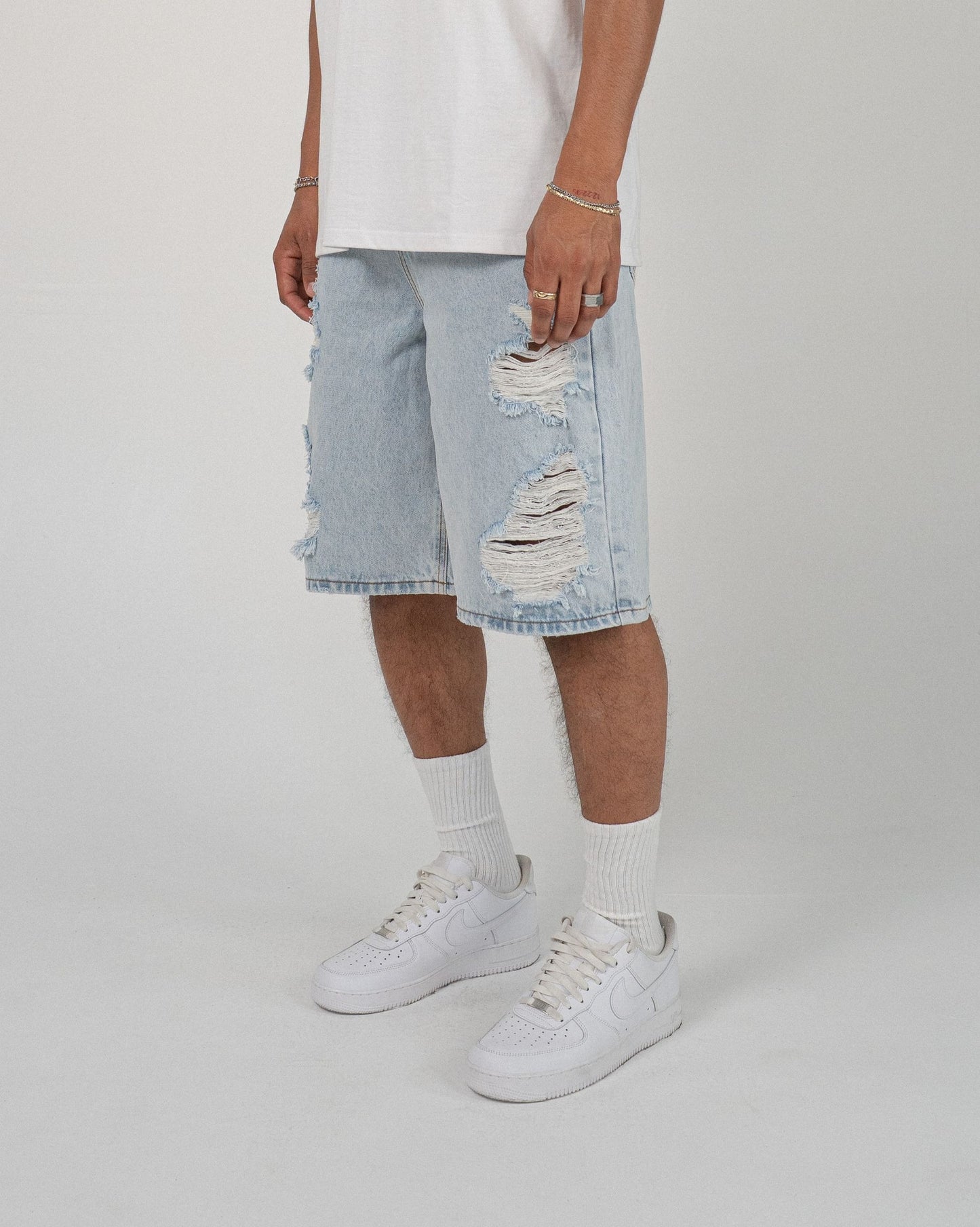 EPTM Men's Jorts Bandit Denim Shorts - Blue