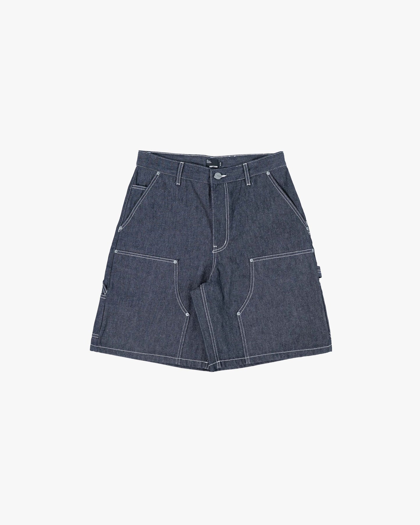 EPTM Men's Carpenter Pacific Denim Shorts - Raw Denim