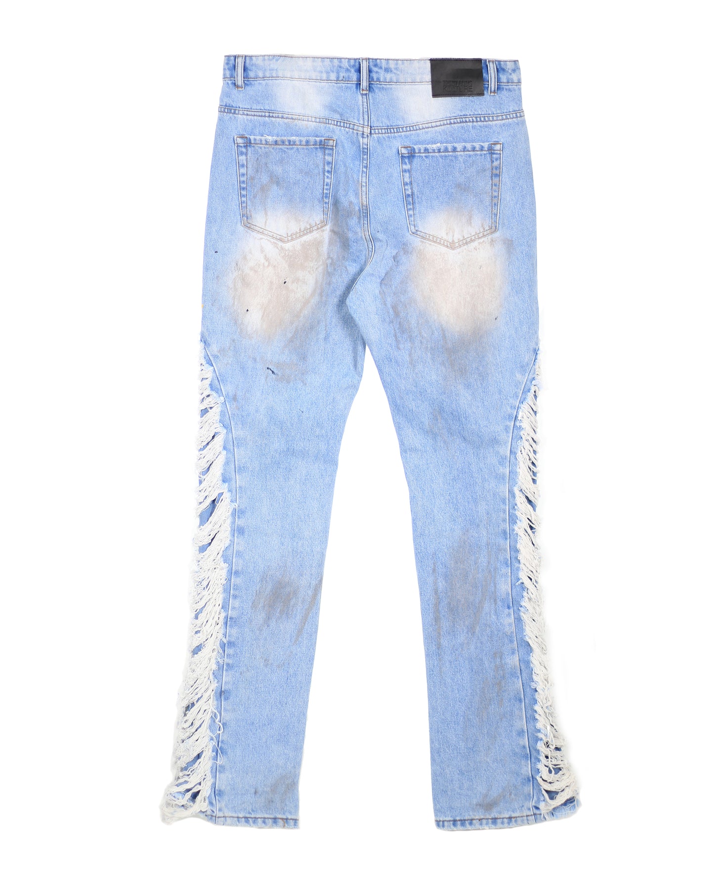 Trinity Kays Kulture Tripoli Frayed Non Stretch Straight Leg Jeans For Men