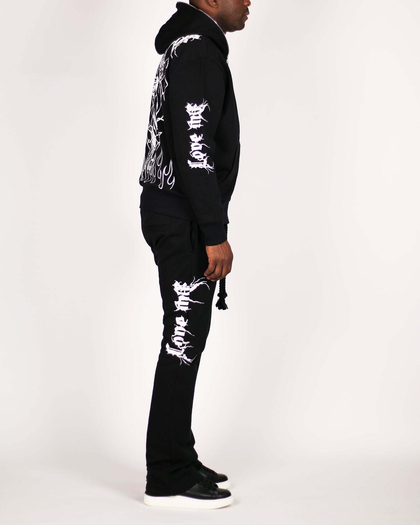 Trinity Kays Kulture Love Me To Death Flare Stack Sweatpants