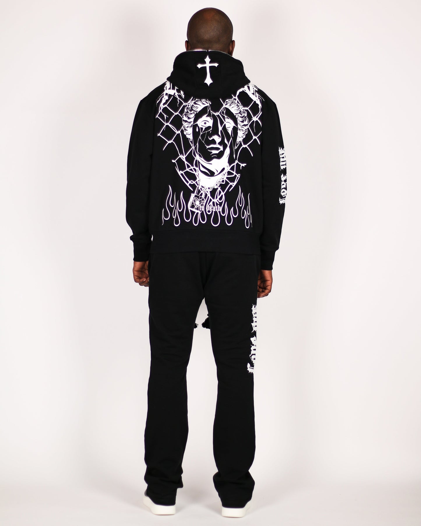 Trinity Kays Kulture Love Me To Death Flare Stack Sweatpants