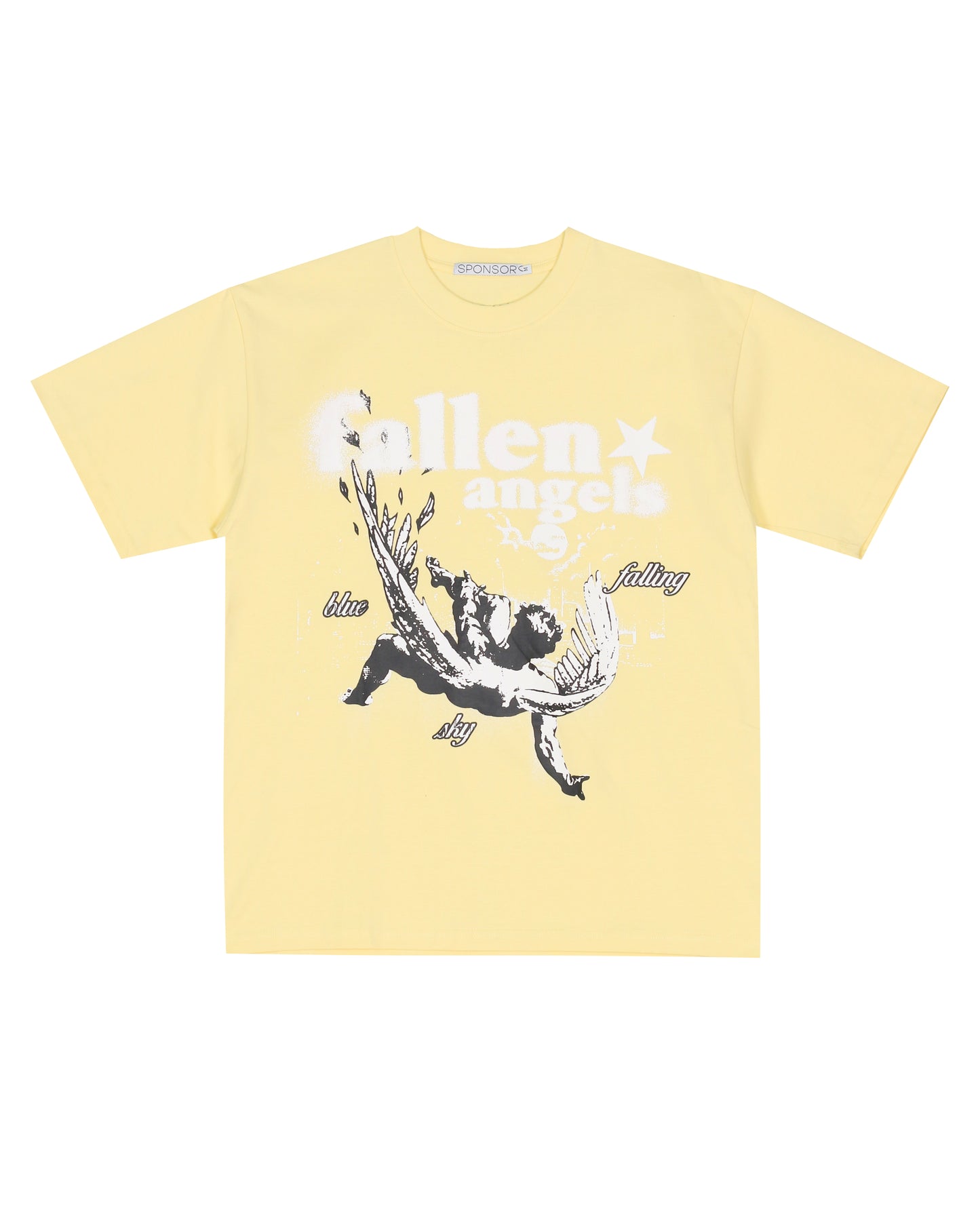 Sponsor Fallen Angels T Shirt - Yellow