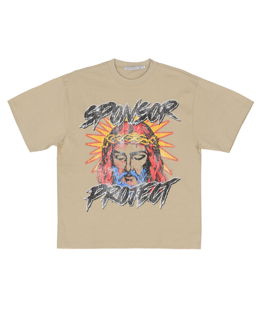 Sponsor Project Jesus T Shirt - Khaki