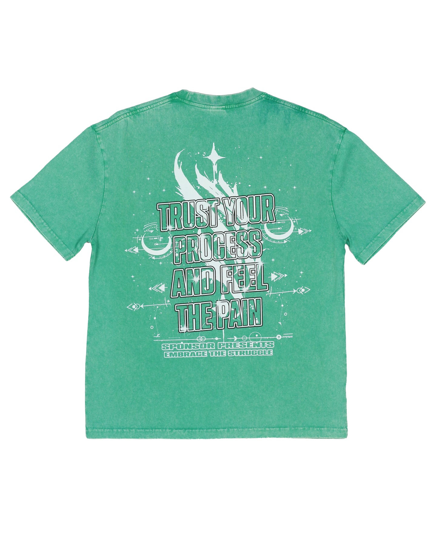 Sponsor Men's Embrace The Struggle T Shirt-Green