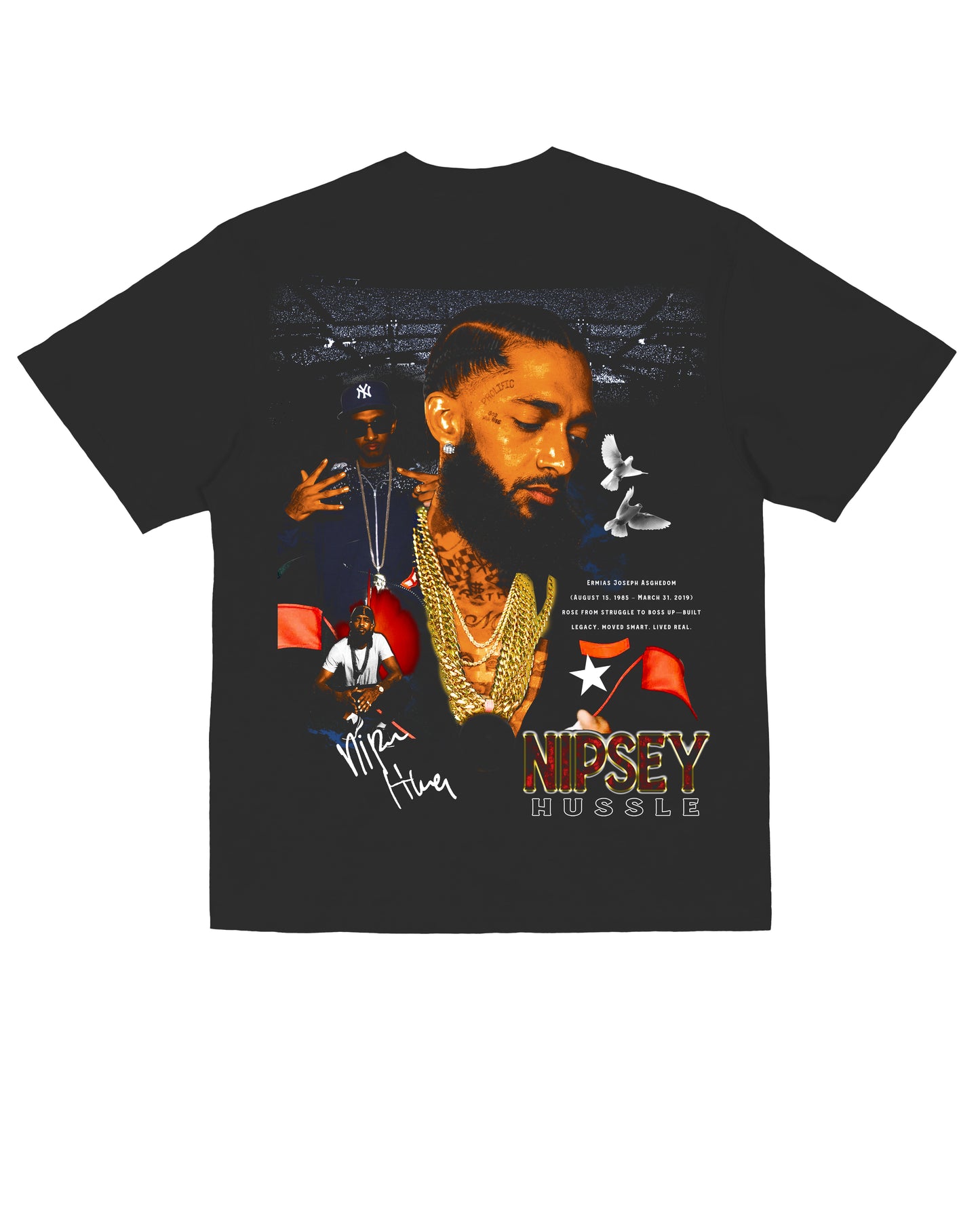Sponsor Nipsey Hussle Legacy T Shirt in Black