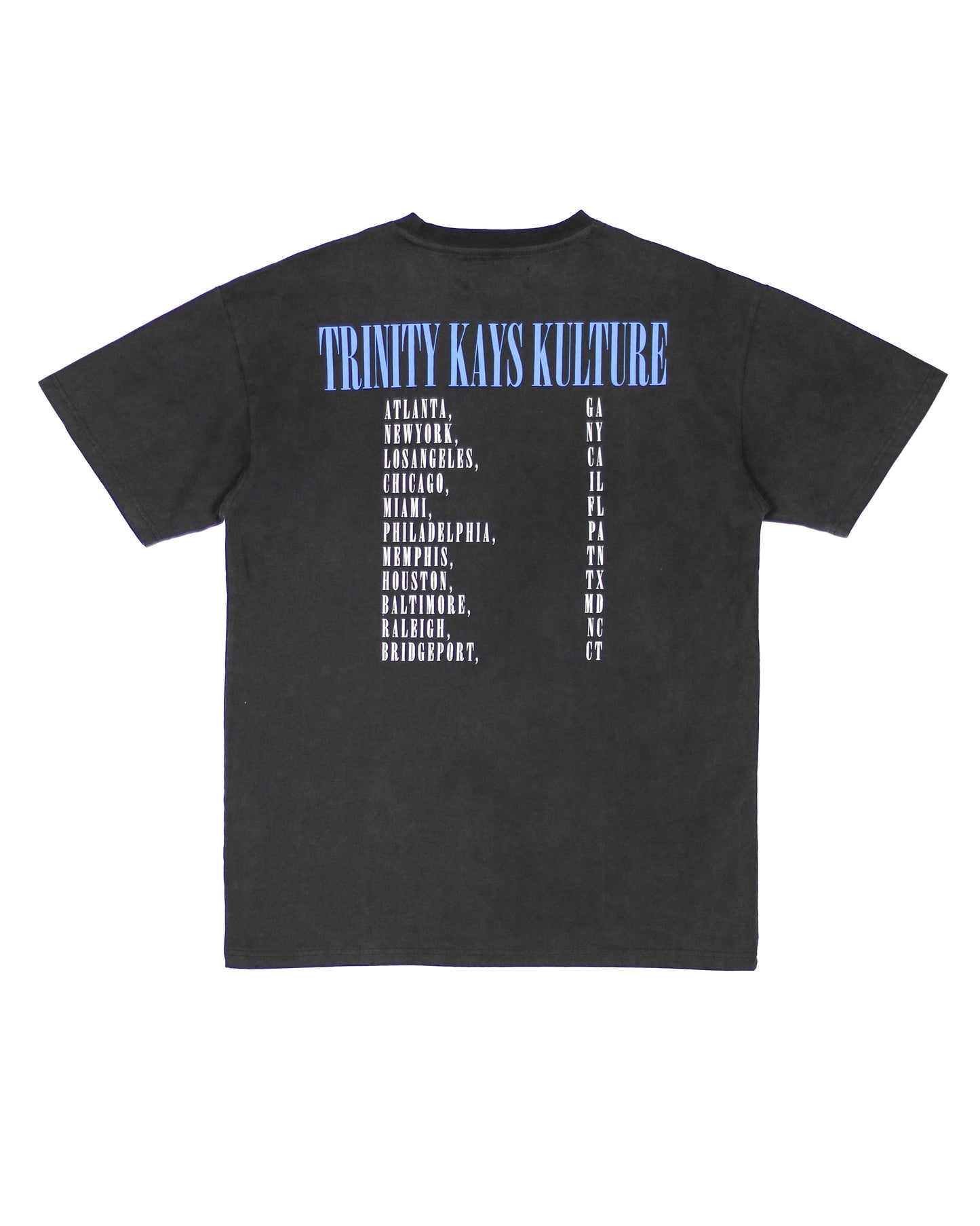 Trinity Kays Kulture Synthetic Veins Men's T Shirt, Washed Black