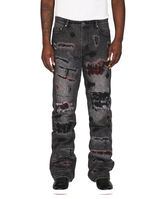 Trinity Kays Kulture Mansa Stitched Non Stretch Straight Leg Jeans For Men