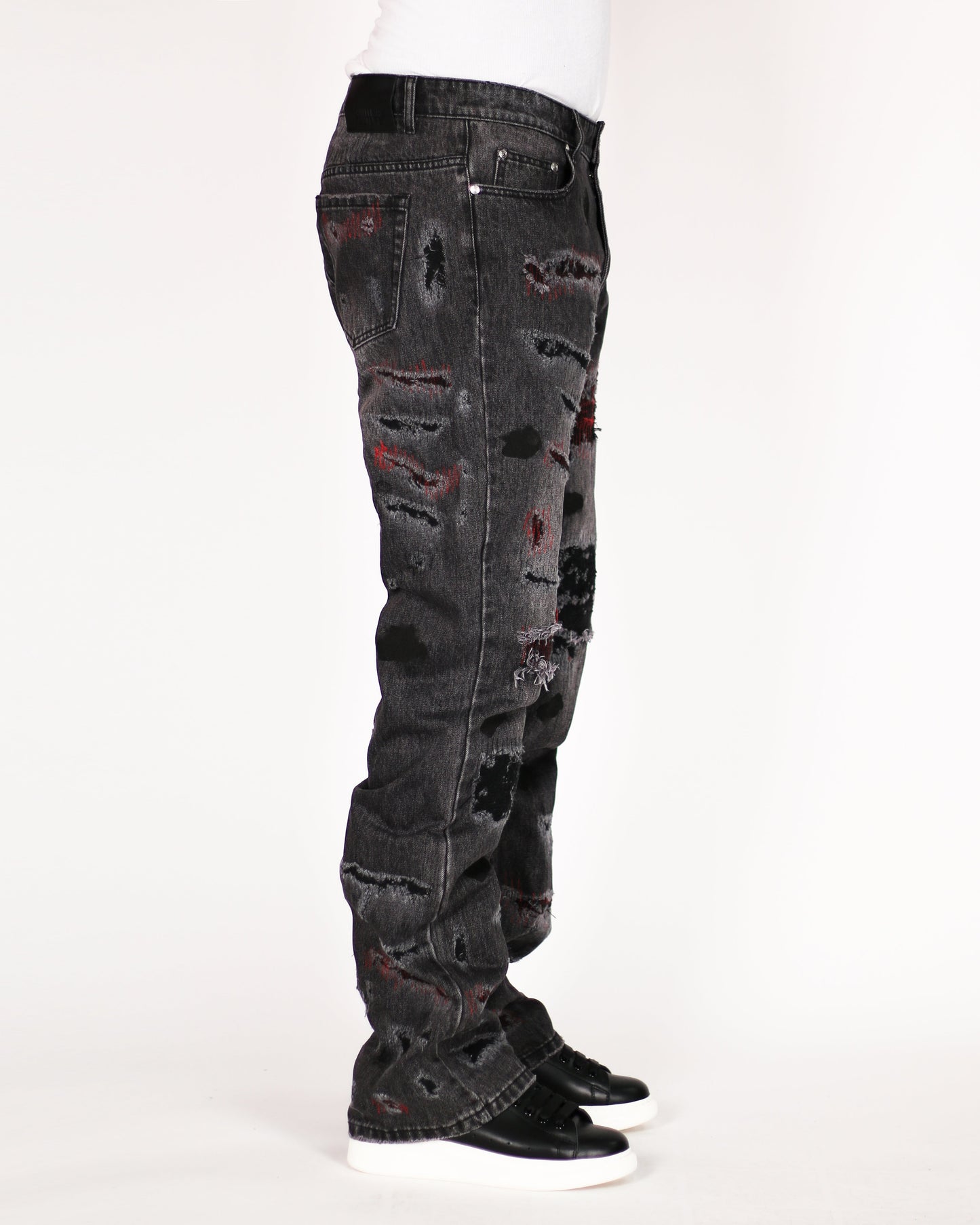Trinity Kays Kulture Mansa Stitched Non Stretch Straight Leg Jeans For Men