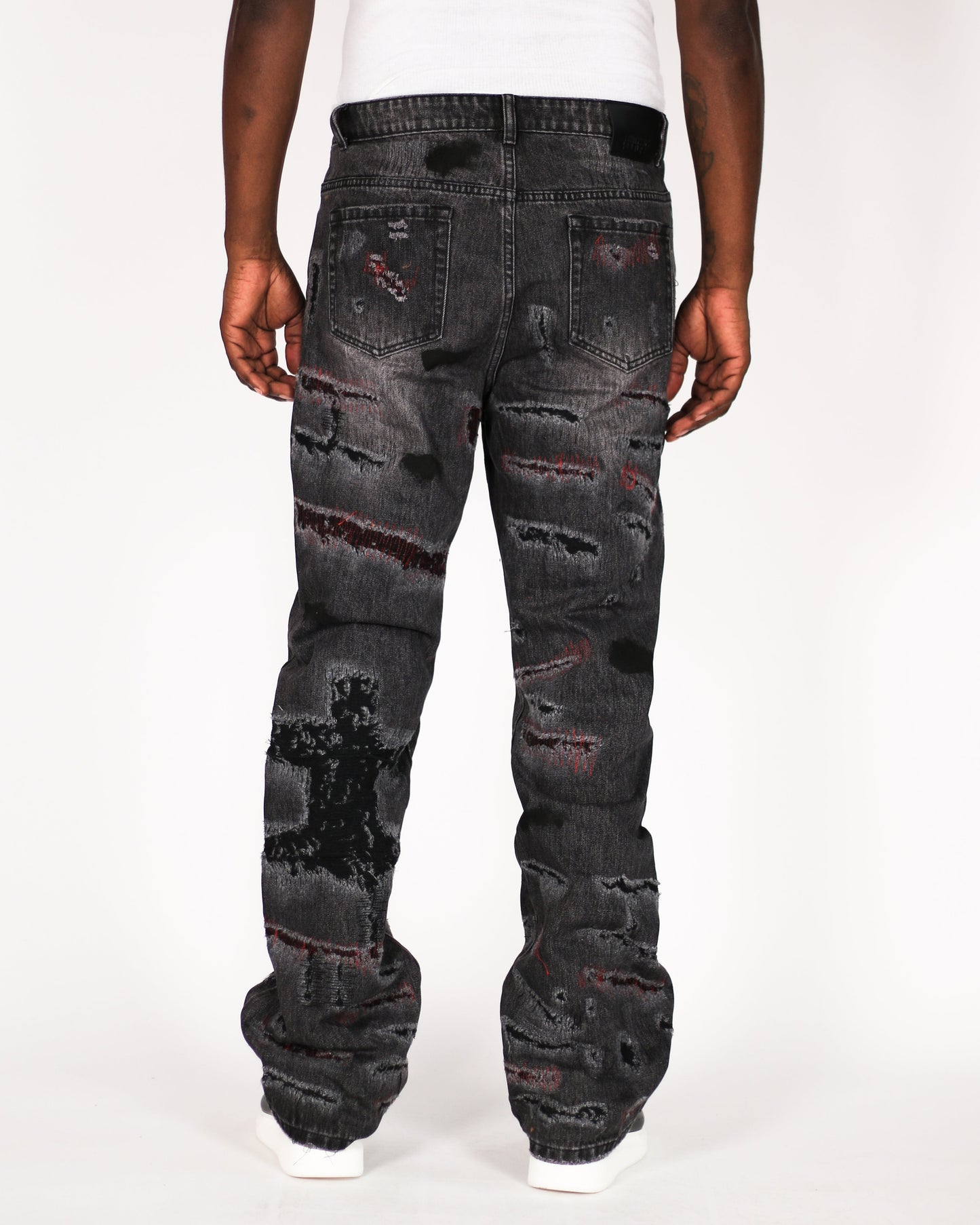 Trinity Kays Kulture Mansa Stitched Non Stretch Straight Leg Jeans For Men
