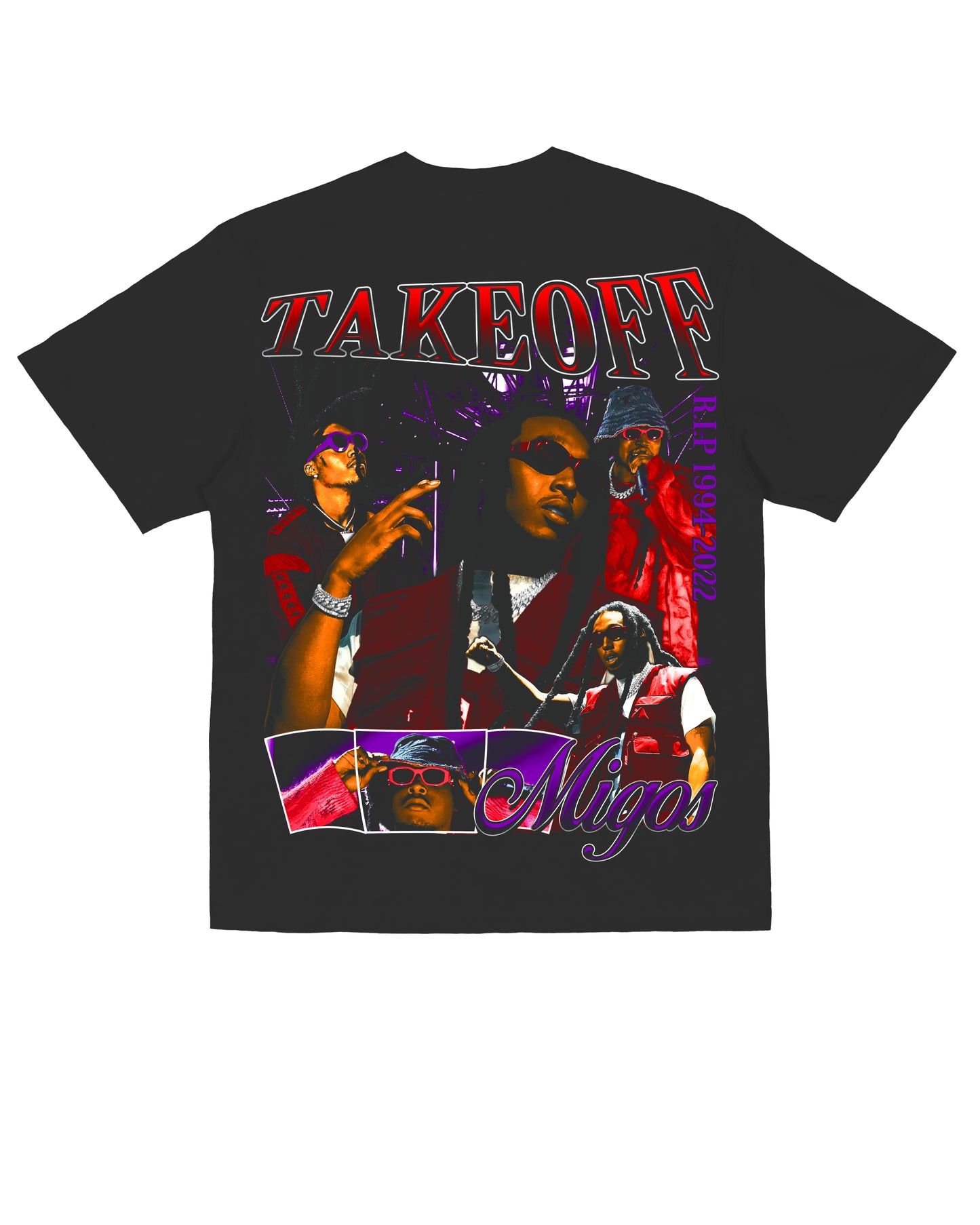 Sponsor Takeoff RIP T Shirt in Black