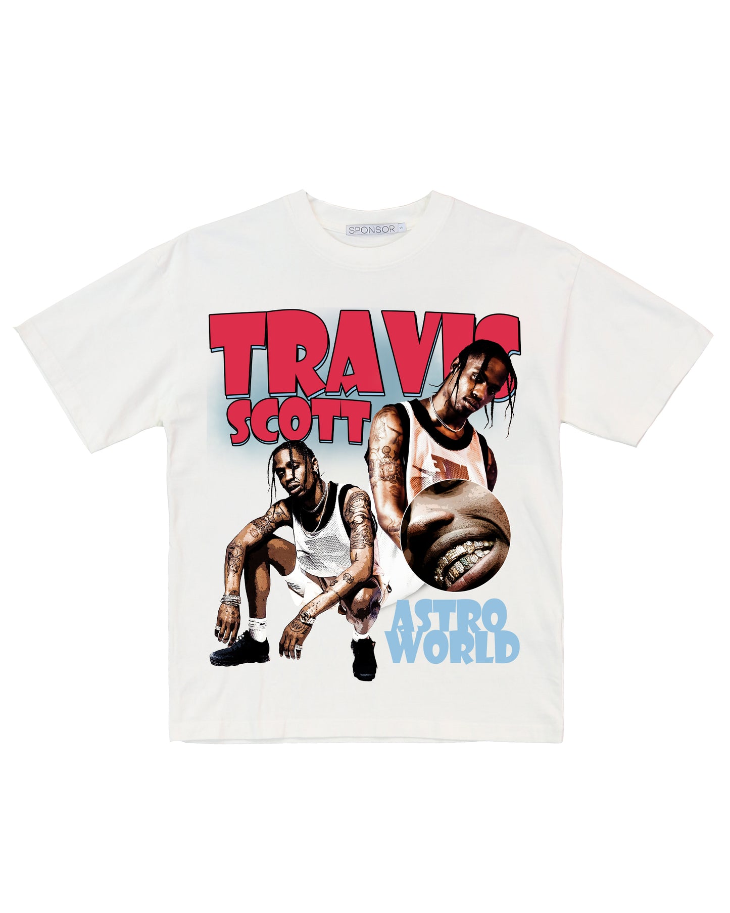 Travis Scott Ovesized T Shirt in White