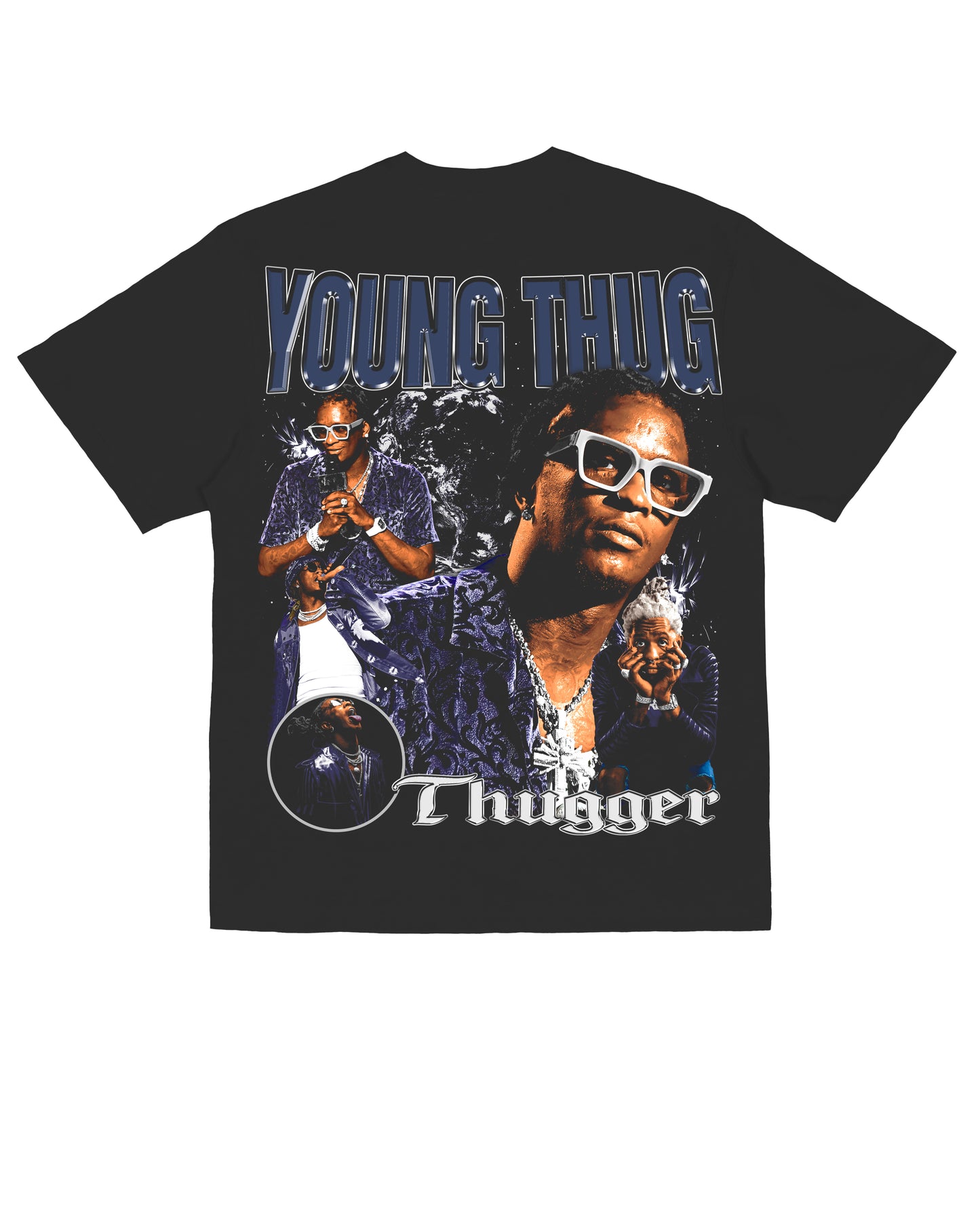 Sponsor Young Thug Thugger T Shirt in Black