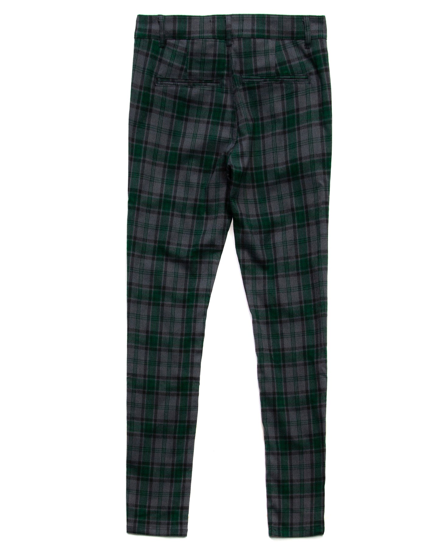 Trinity Kays Kulture Brixton Plaid Pants in Charcoal - Green