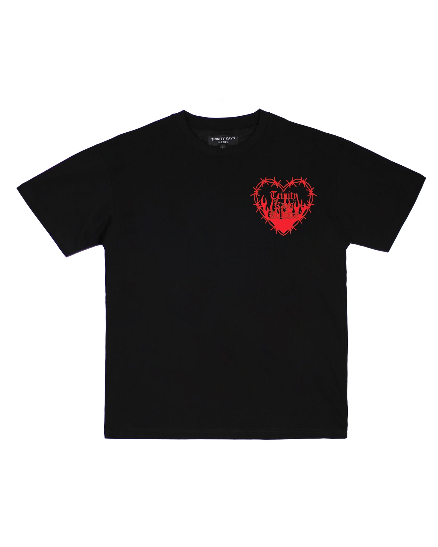 Trinity Kays Kulture Love Me To Death Graphic T Shirt in Black and Red