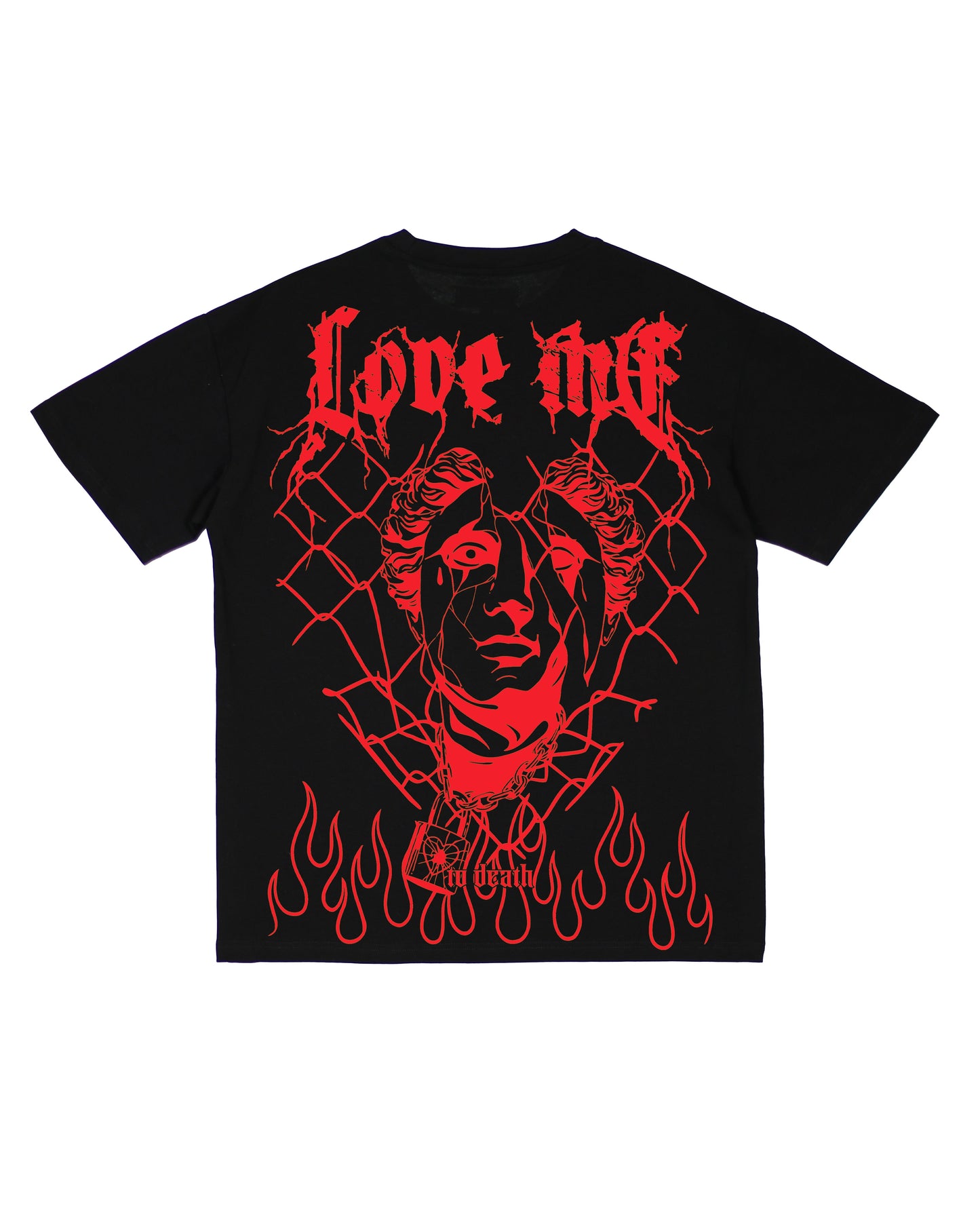 Trinity Kays Kulture Love Me To Death Graphic T Shirt in Black and Red