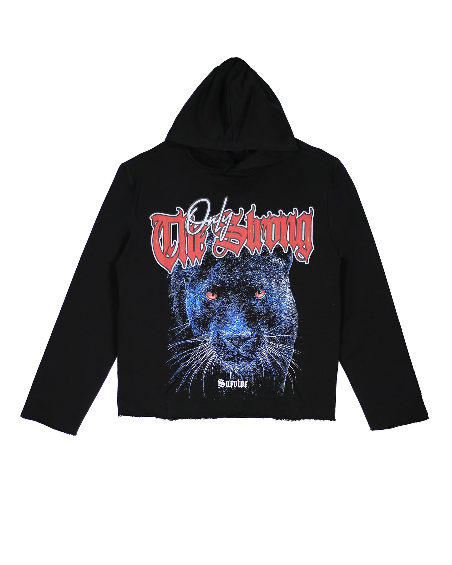 Trinity Kays Kulture Only The Strong Men's Cropped Hoodie Sweatshirt