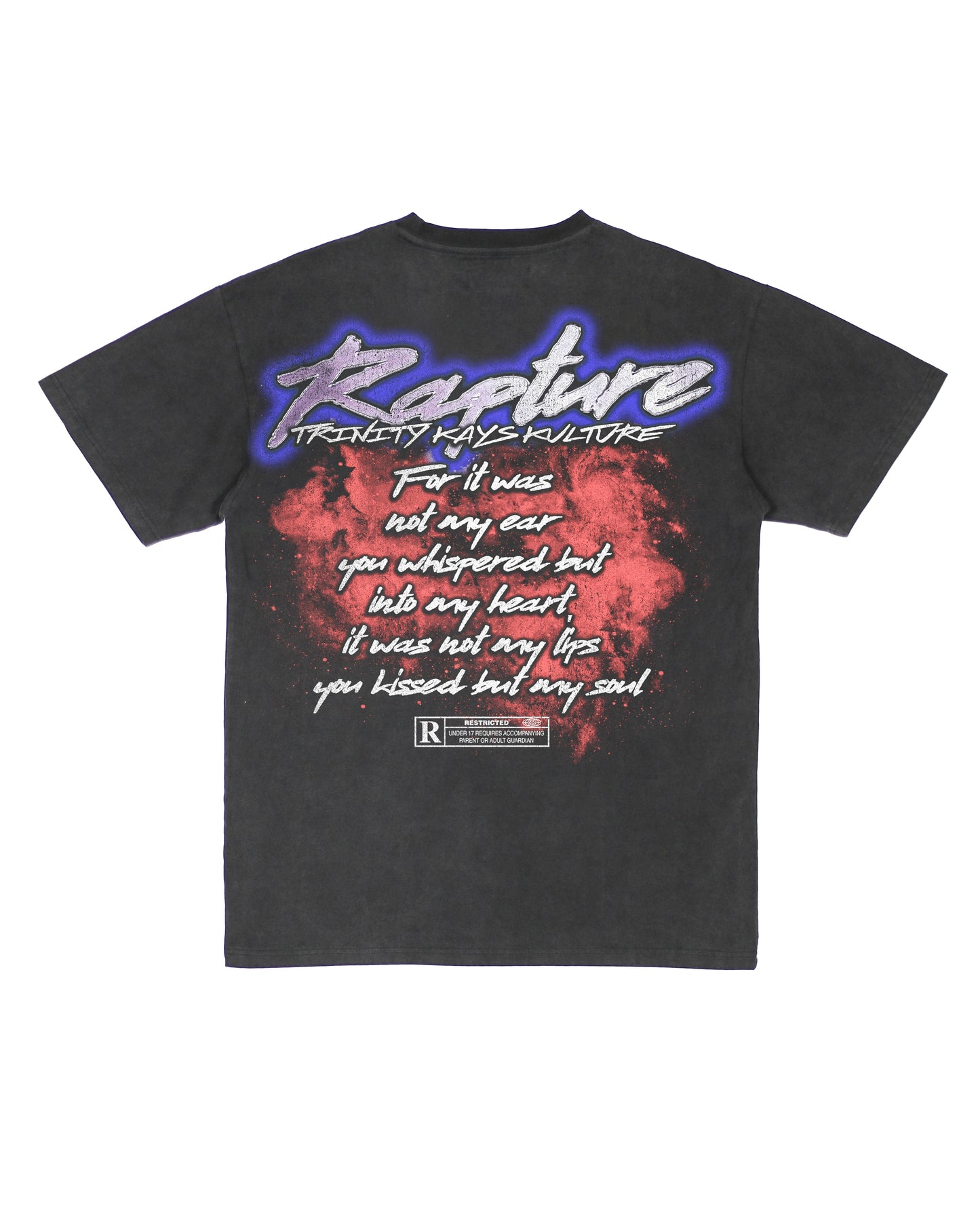Trinity Kays Kulture Rapture Graphic T shirt In Washed Black