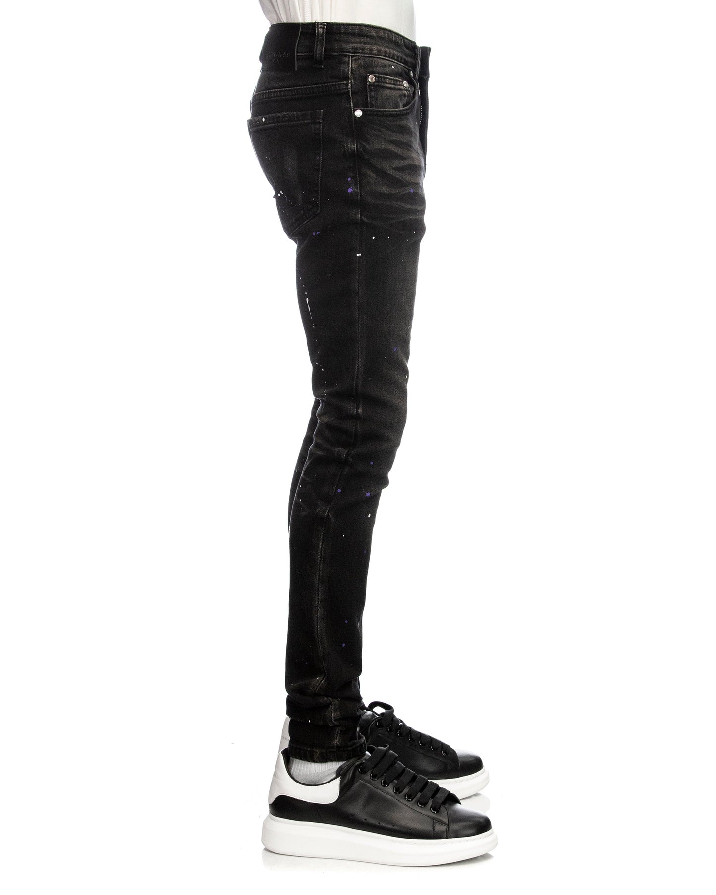 Trinity Kays Kulture Arcadia Men's Paint Splatter Skinny Jeans
