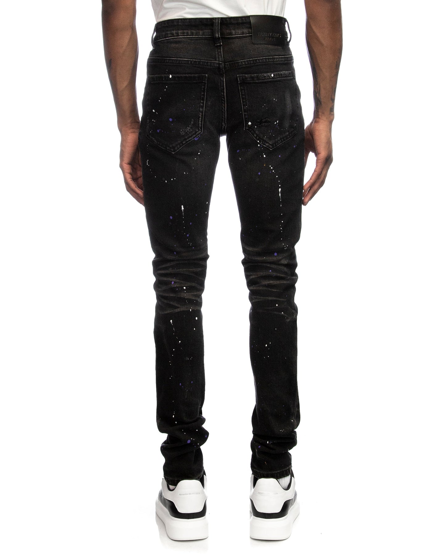 Trinity Kays Kulture Arcadia Men's Paint Splatter Skinny Jeans