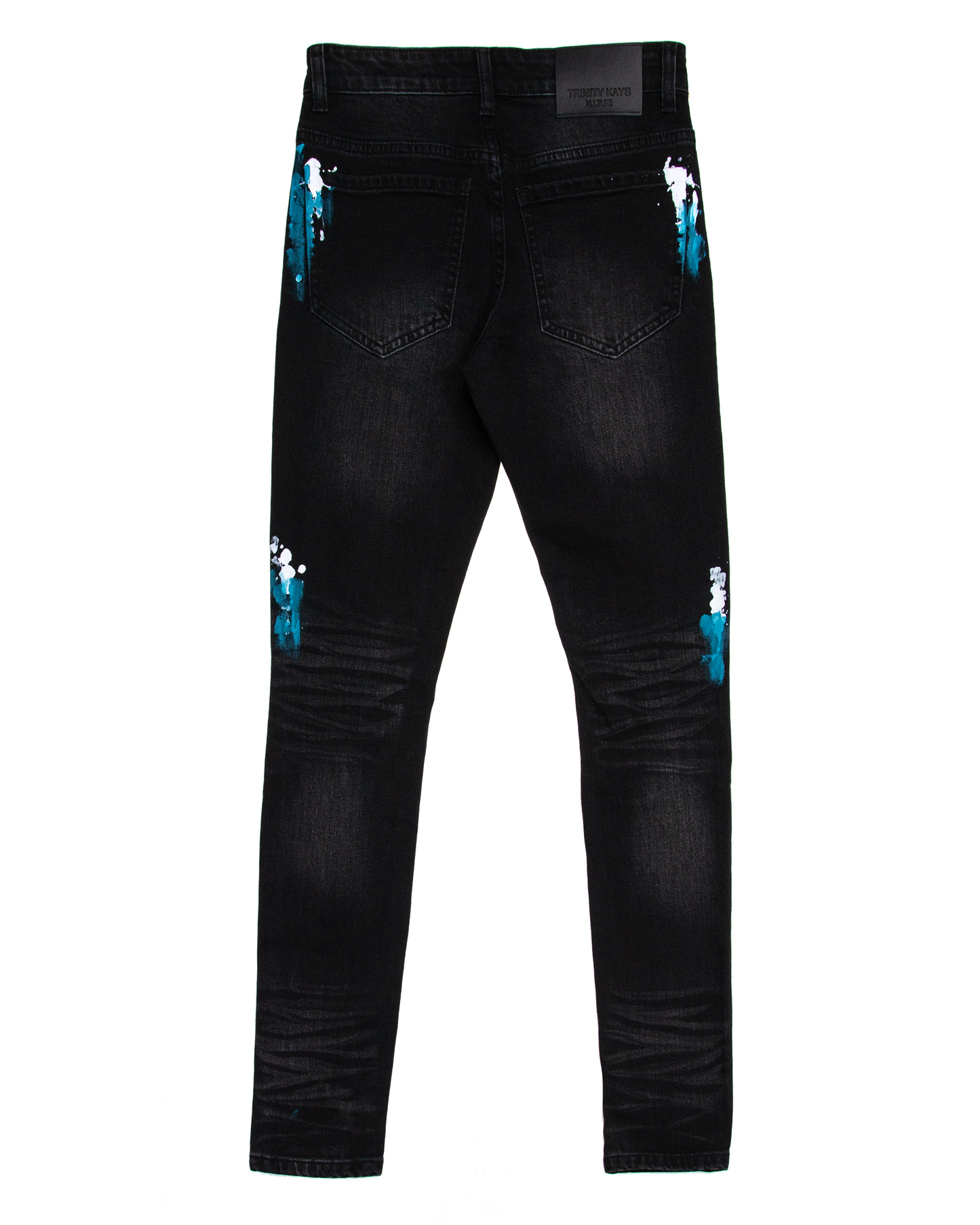 Trinity Kays Kulture Camps Bay Men's Paint Splatter Skinny Jeans