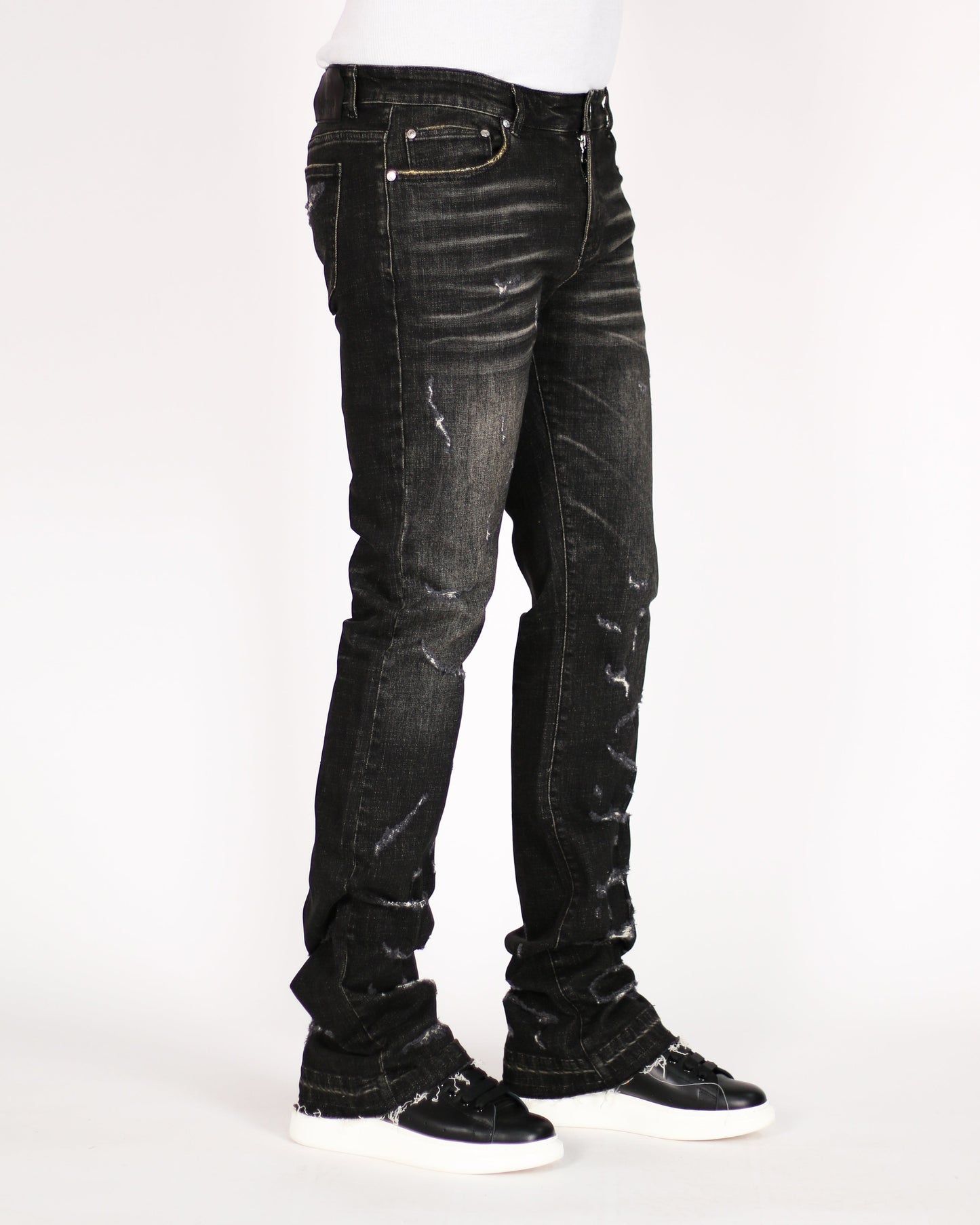Trinity Kays Kulture Gitega Men's Flare Stacked Jeans