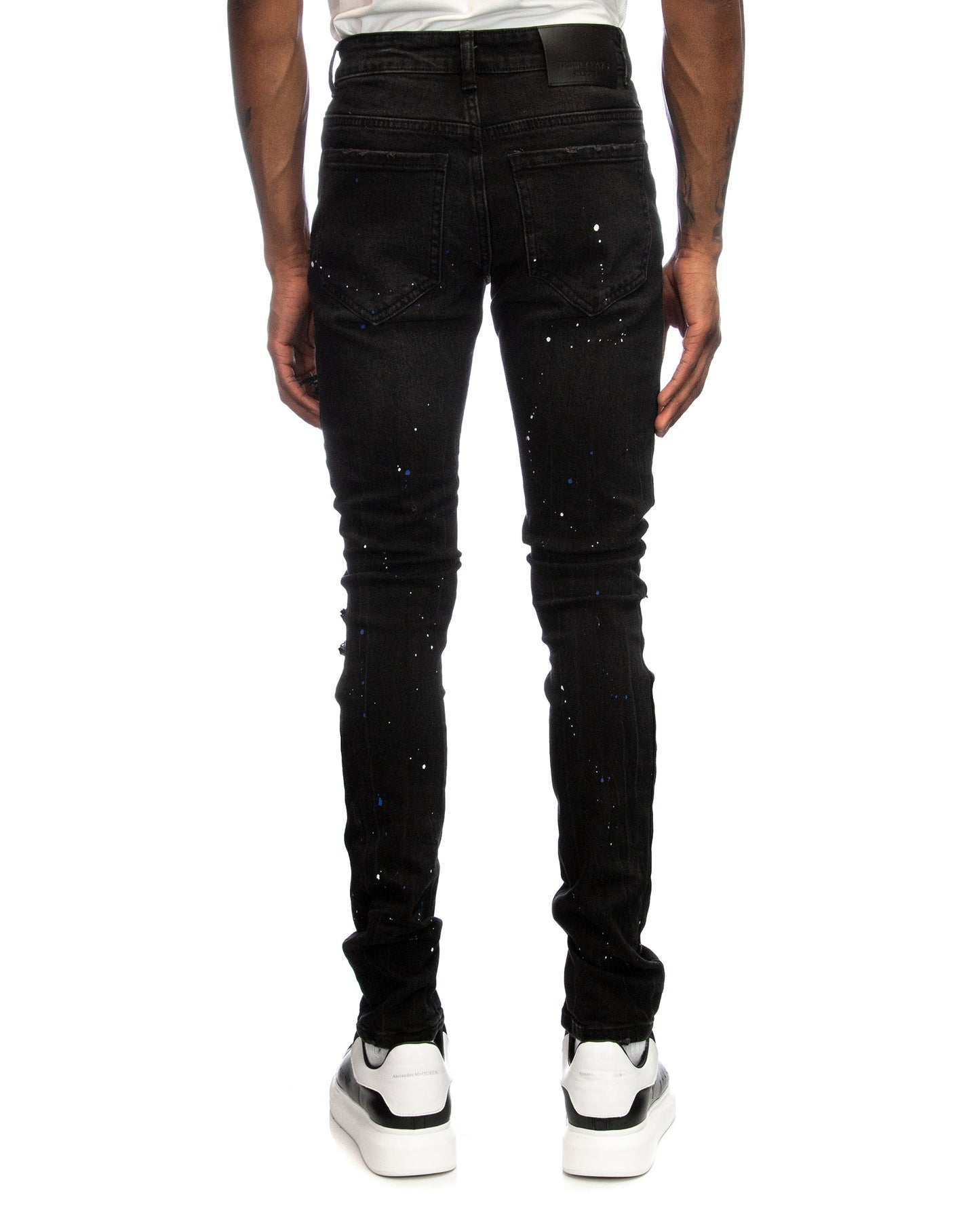 Trinity Kays Kulture Ladysmith Men's Paint Splatter Skinny Jeans