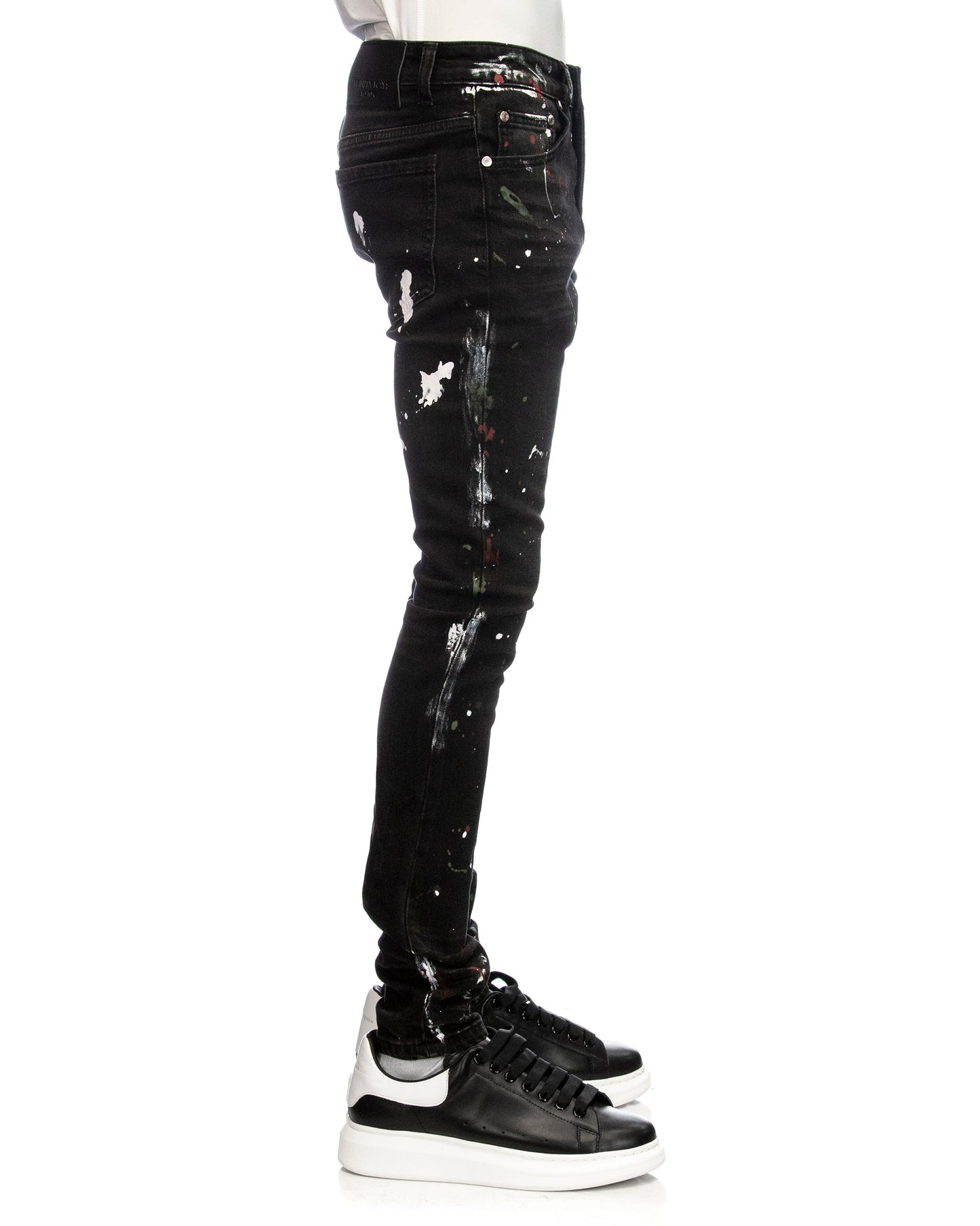 Trinity Kays Kulture Midrand Men's Paint Splatter Skinny Jeans