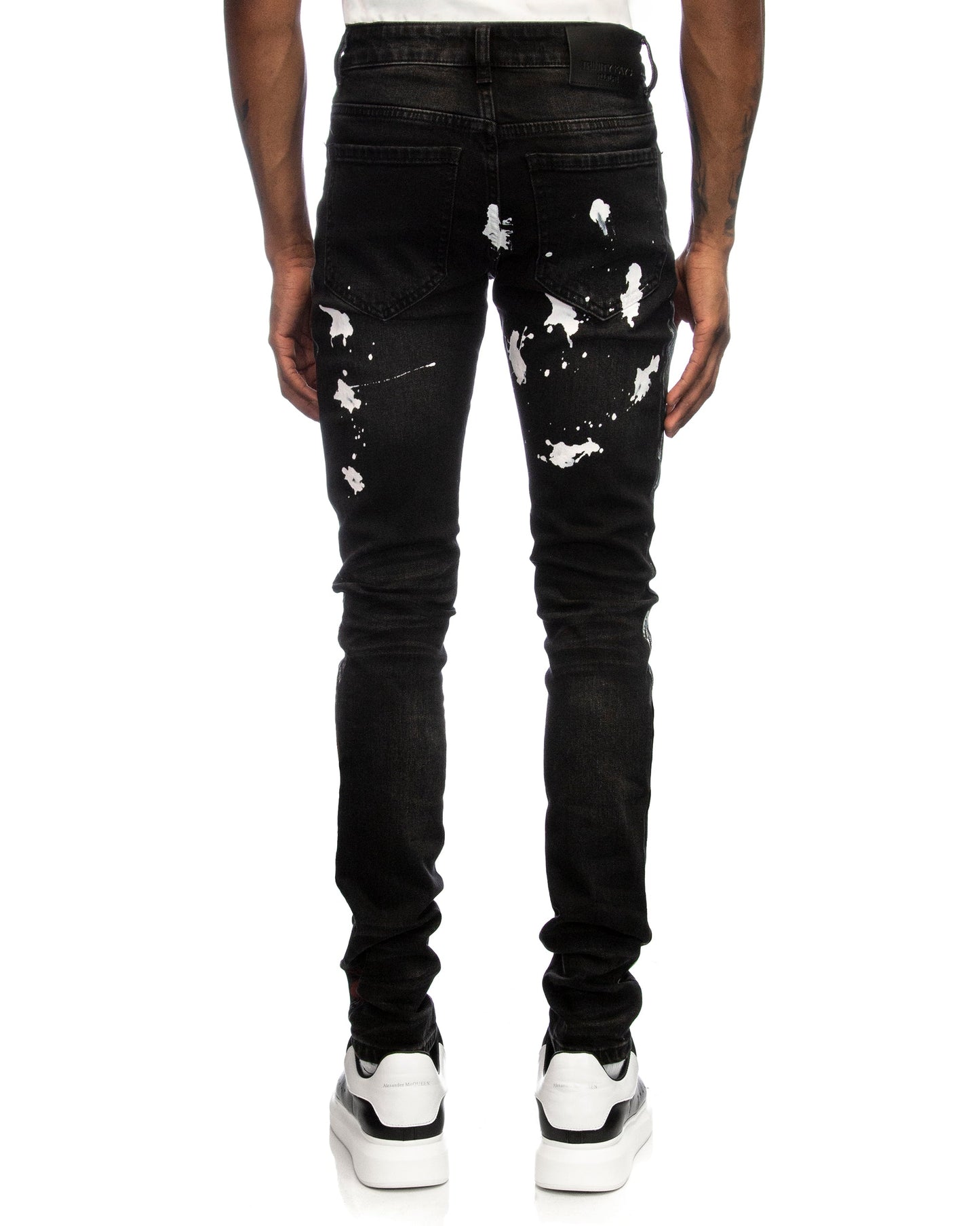 Trinity Kays Kulture Midrand Men's Paint Splatter Skinny Jeans