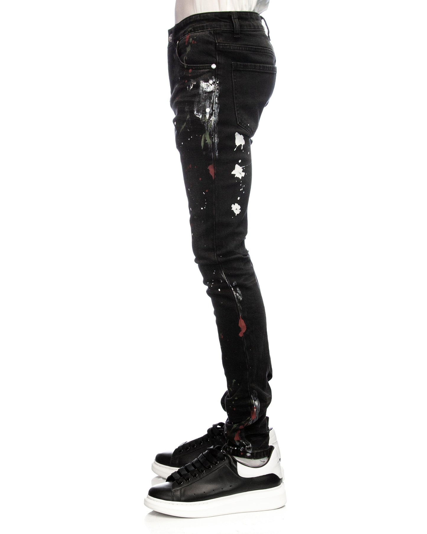 Trinity Kays Kulture Midrand Men's Paint Splatter Skinny Jeans