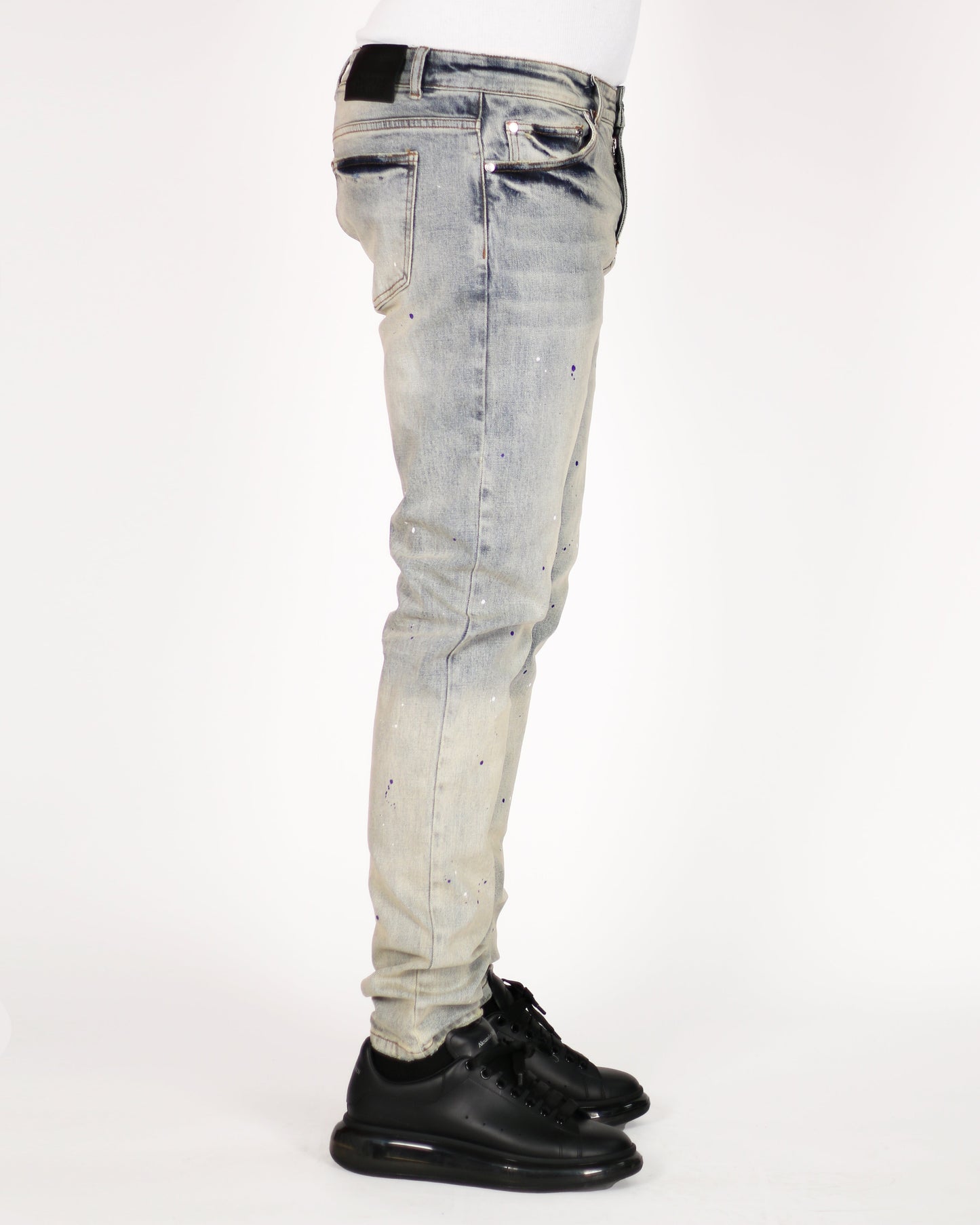 Trinity Kays Kulture Blantyre Paint Splatter Jeans For Men