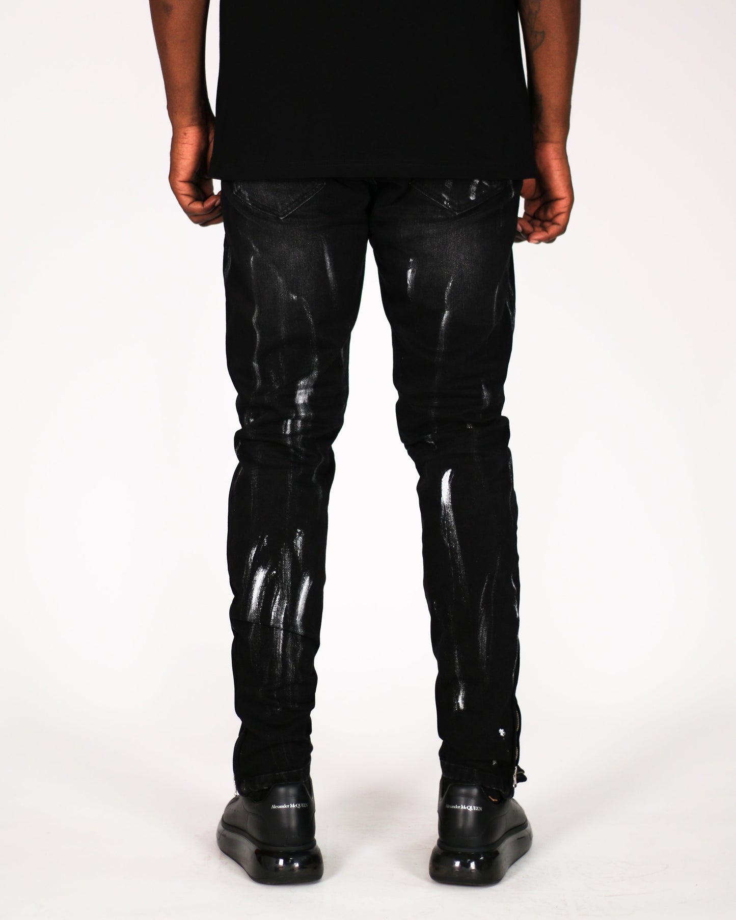 Trinity Kays Kulture Samana Men's Ankle Zipper Skinny Jeans