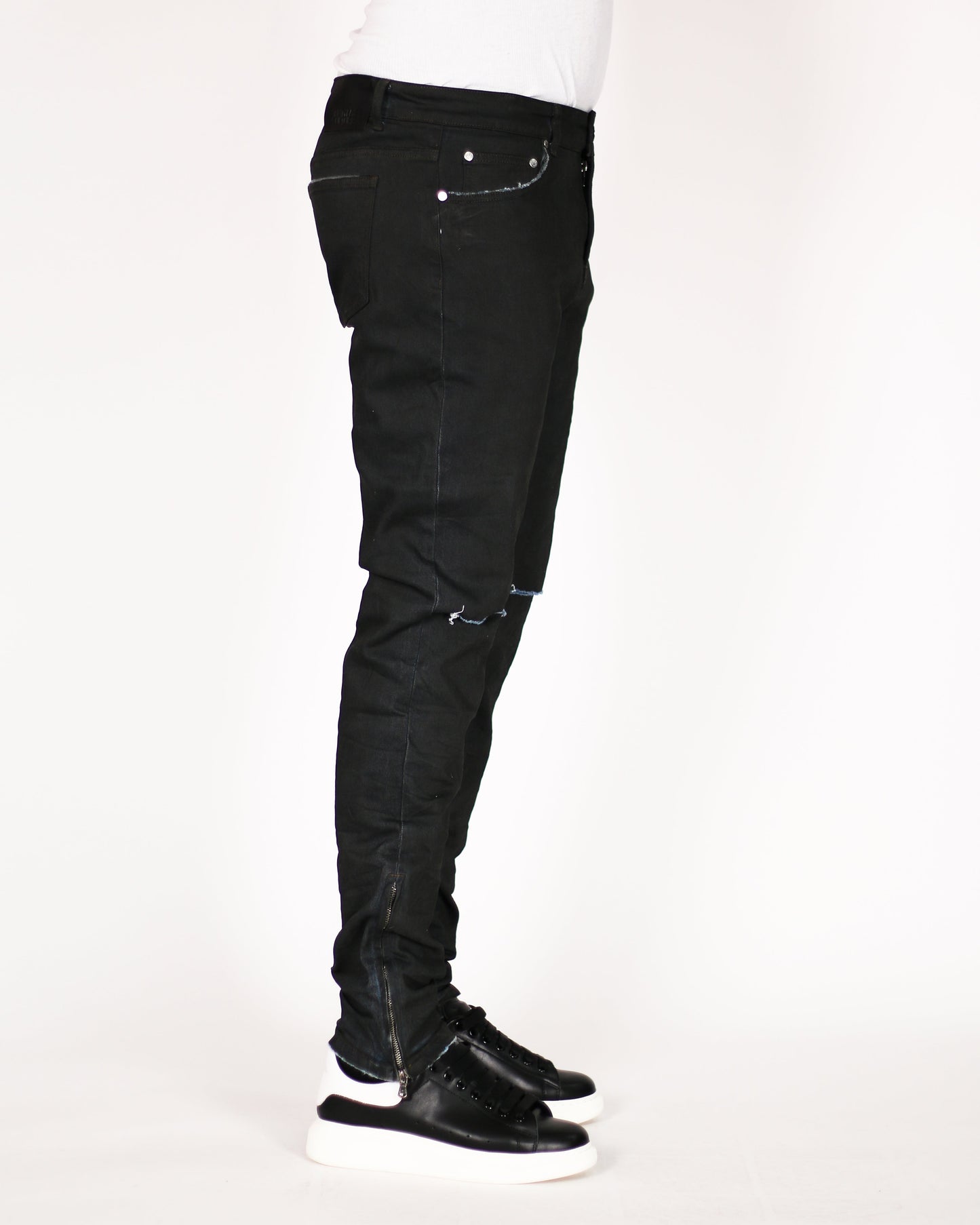 Trinity Kays Kulture Dye Coat Men's Ankle Zipper Skinny Jeans