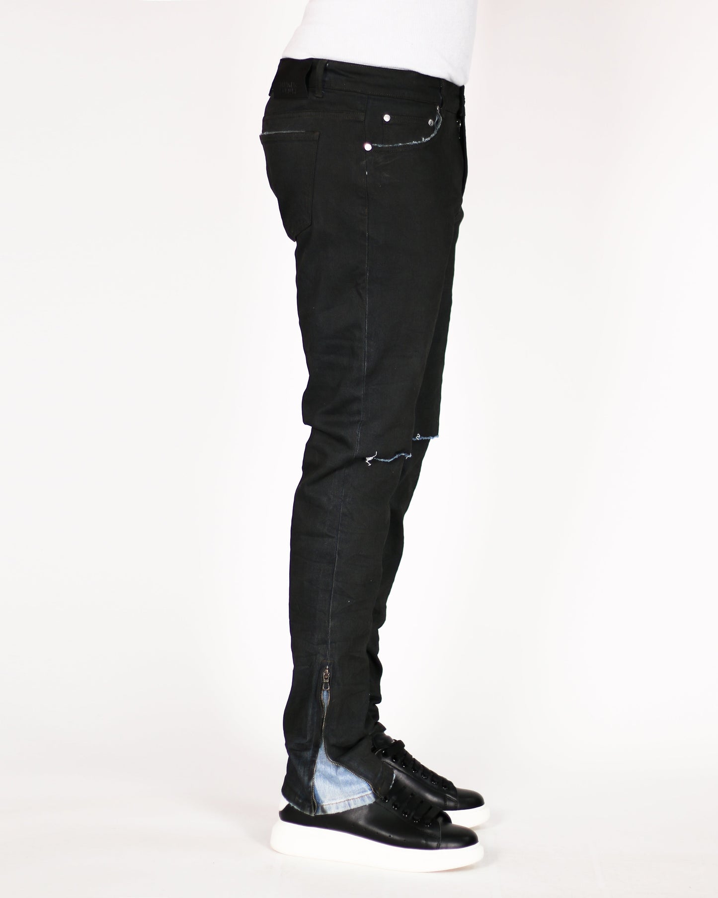 Trinity Kays Kulture Dye Coat Men's Ankle Zipper Skinny Jeans