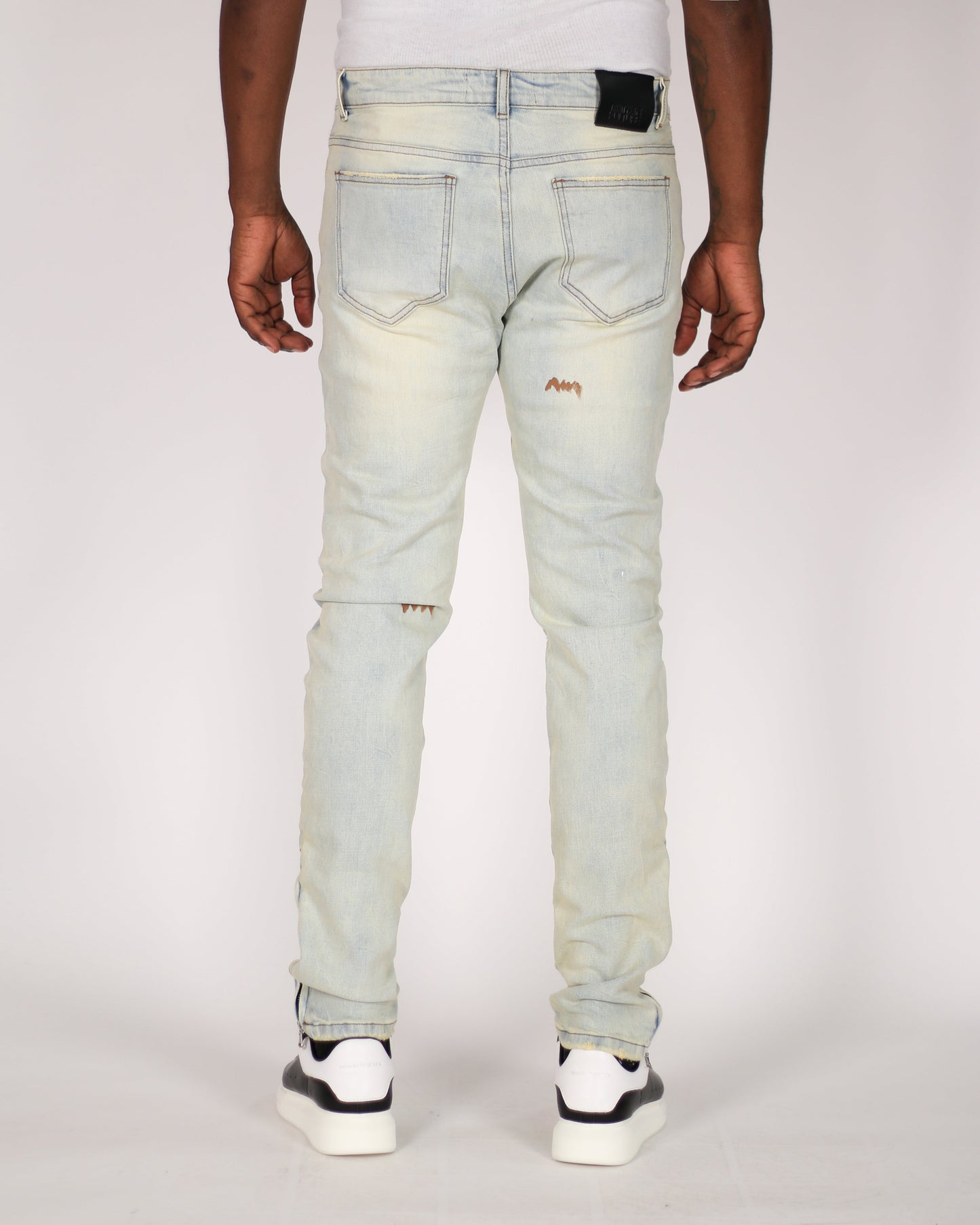 Trinity Kays Kulture Namib Men's Ankle Zipper Skinny Jeans