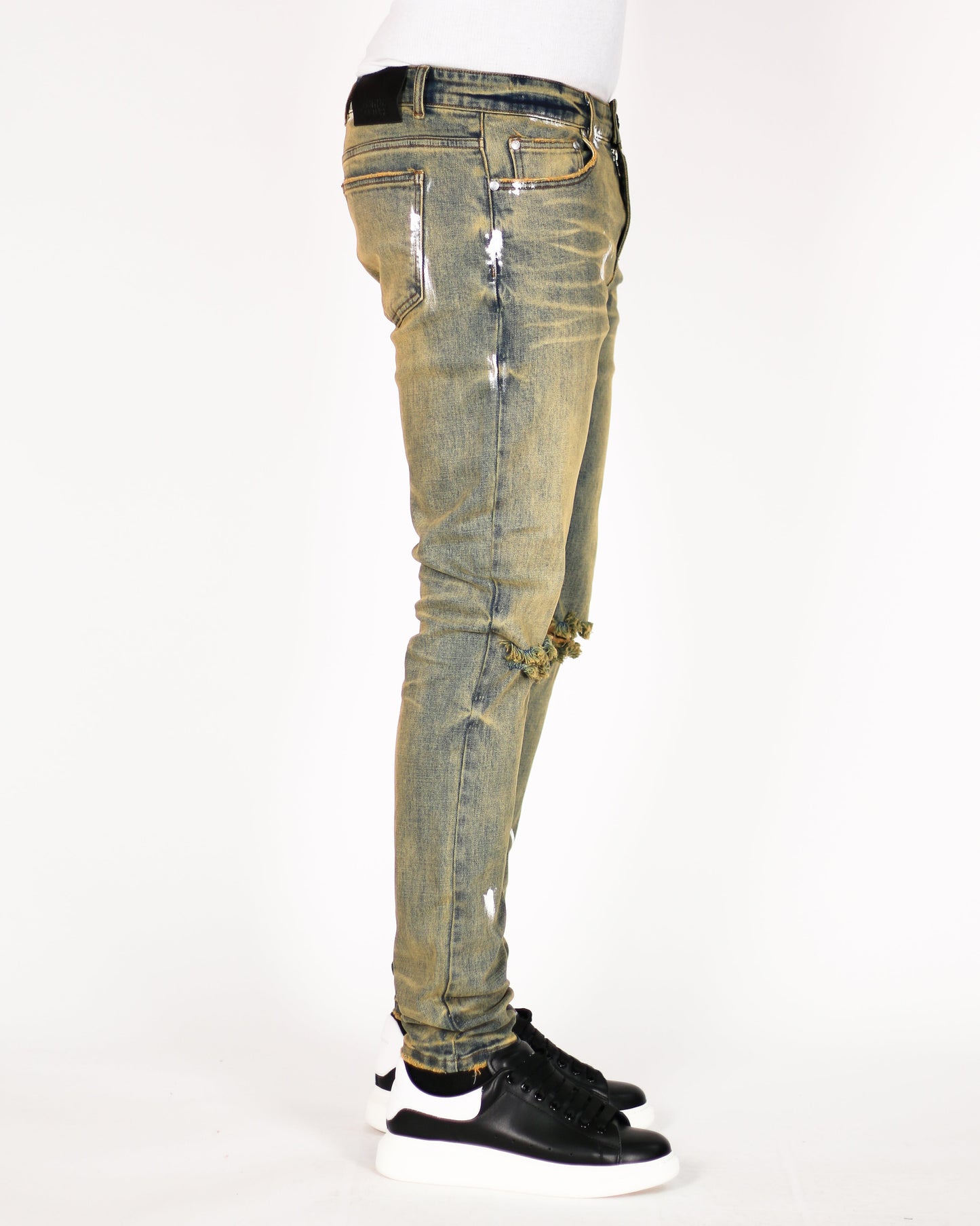 Trinity Kays Kulture Kigali Men's Paint Splatter Skinny Jeans