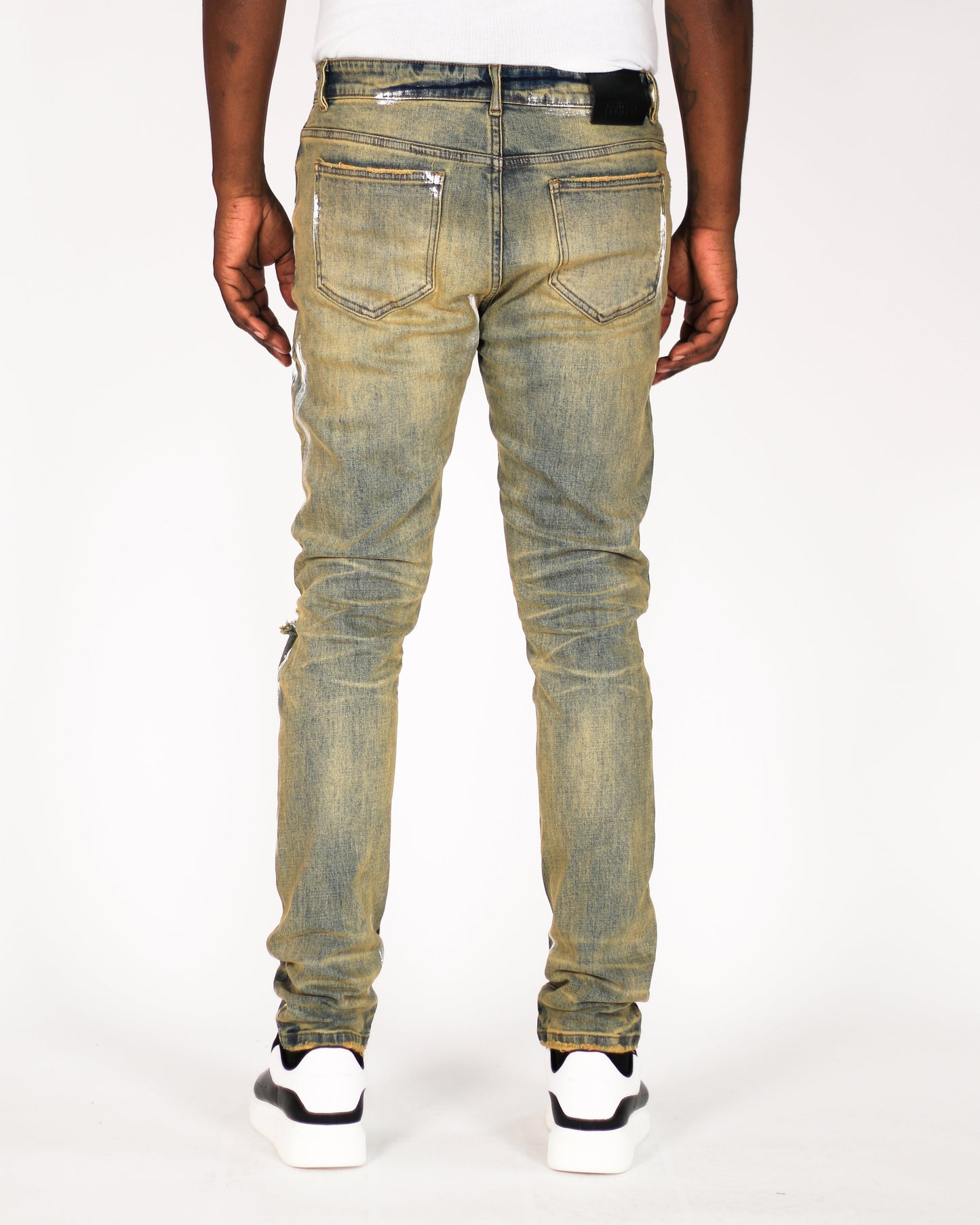 Trinity Kays Kulture Kigali Men's Paint Splatter Skinny Jeans