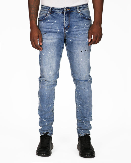 Trinity Kays Kulture Cairo Men's Paint Splatter Skinny Jeans