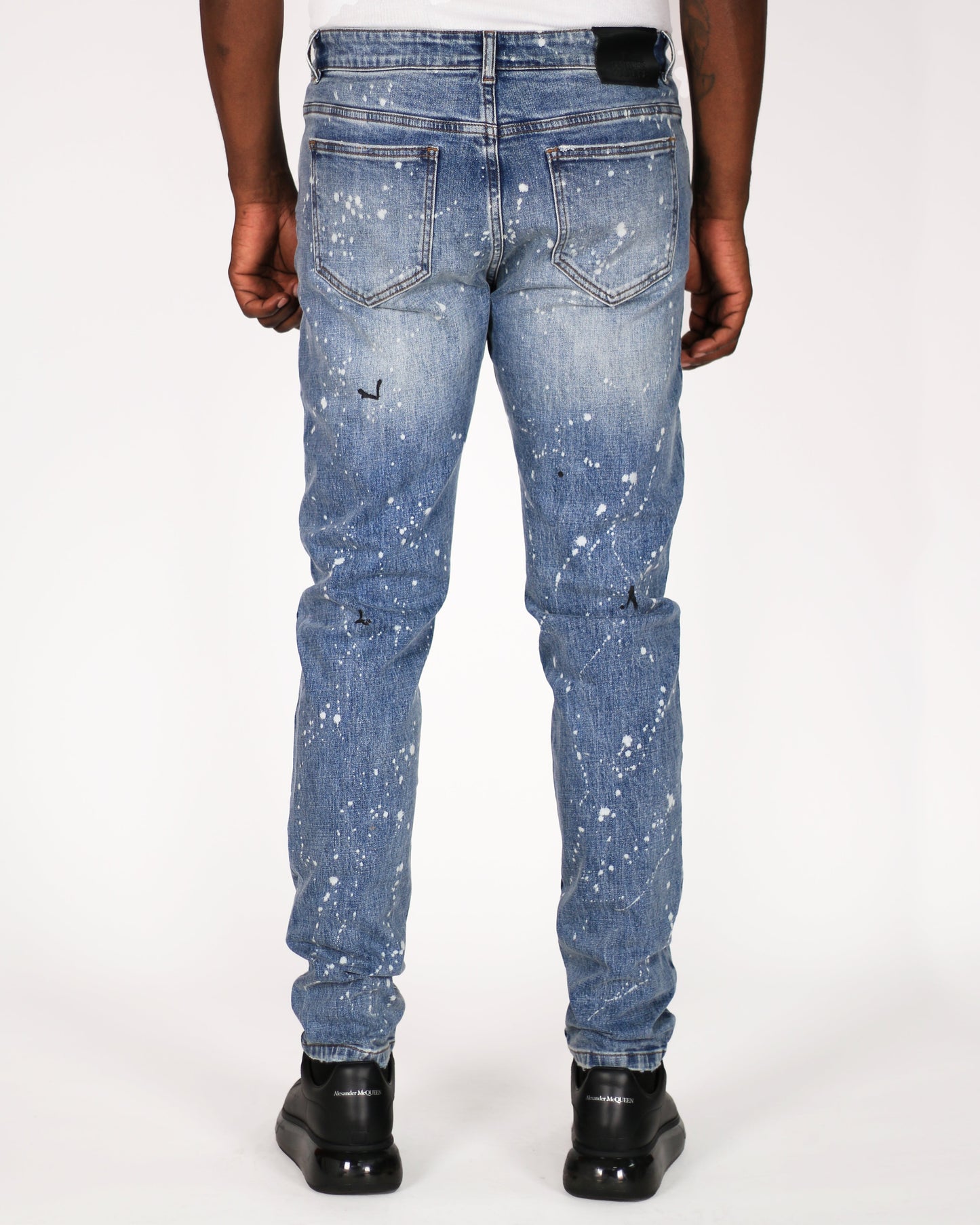 Trinity Kays Kulture Cairo Men's Paint Splatter Skinny Jeans