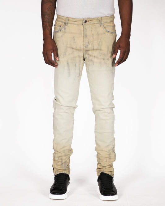 Trinity Kays Kulture Tunis Ombre  Men's Ankle Zipper Skinny Jeans