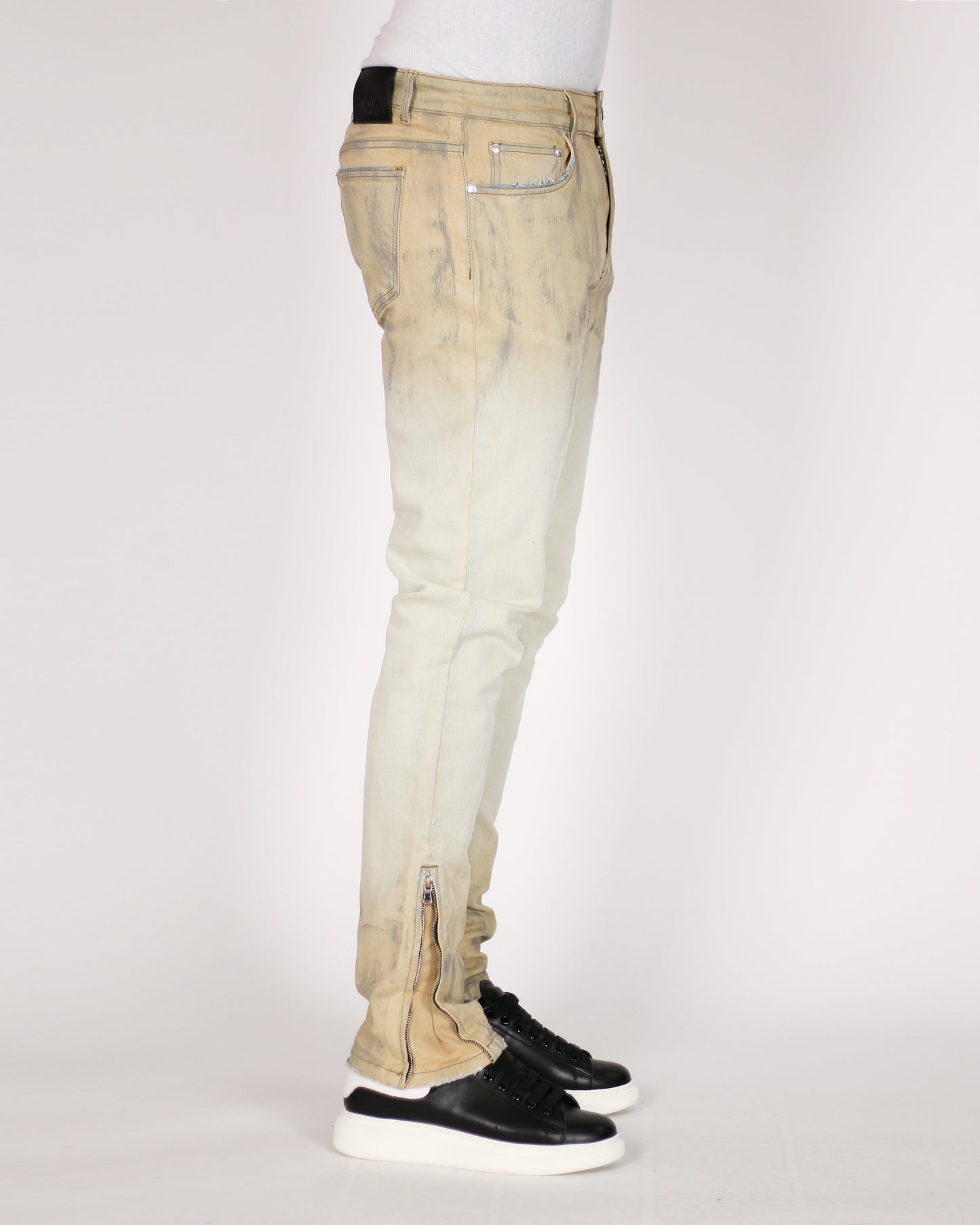 Trinity Kays Kulture Tunis Ombre Men's Ankle Zipper Skinny Jeans