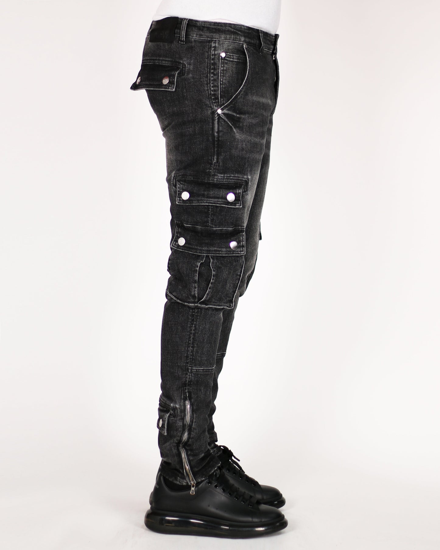 Trinity Kays Kulture Safari Cargo Men's Ankle Zipper Skinny Jeans