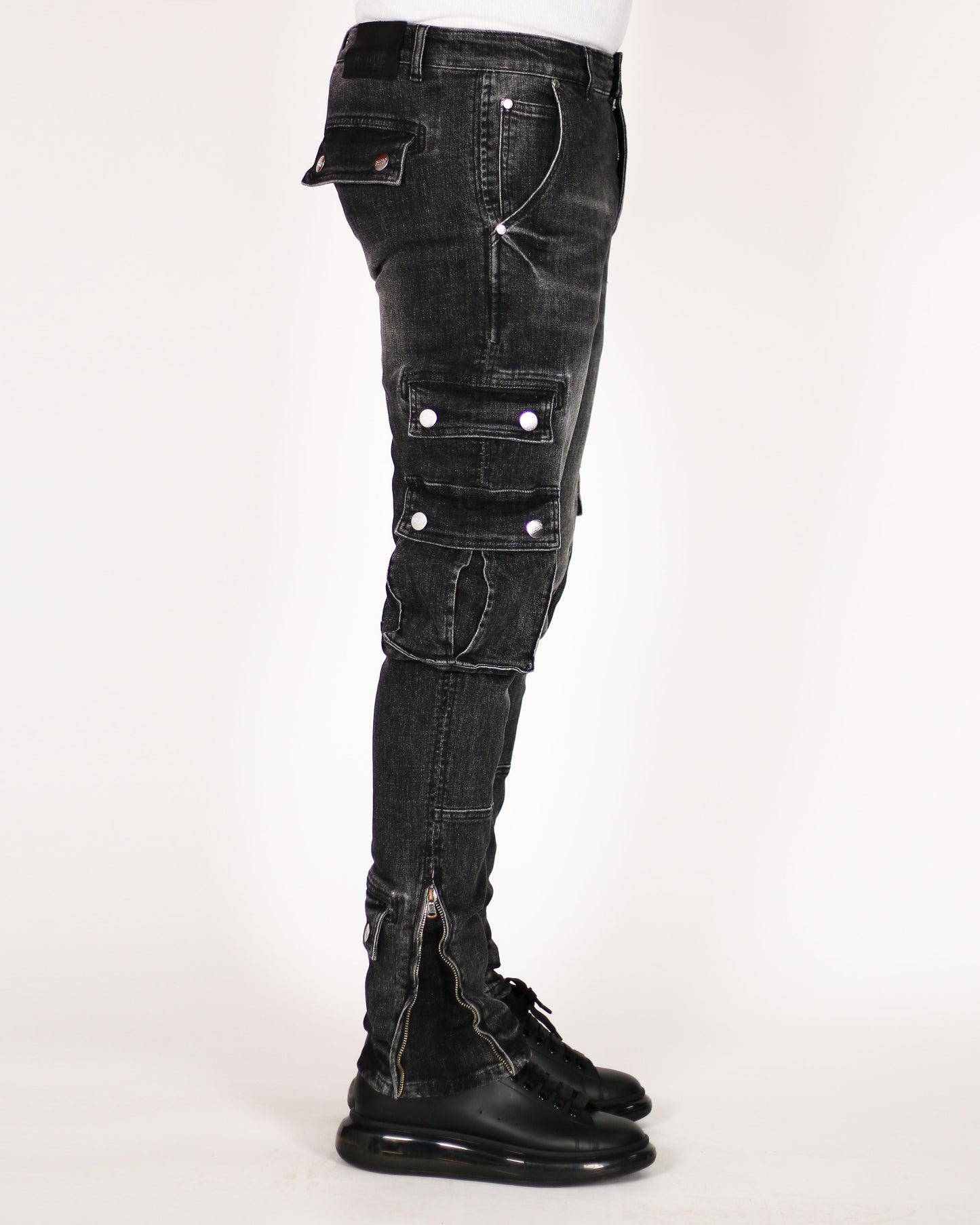 Trinity Kays Kulture Safari Cargo Men's Ankle Zipper Skinny Jeans