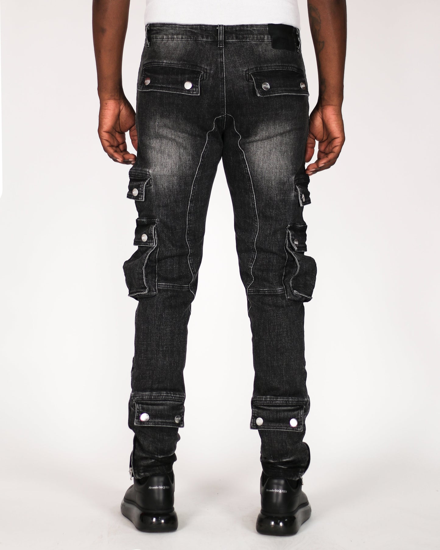 Trinity Kays Kulture Safari Cargo Men's Ankle Zipper Skinny Jeans
