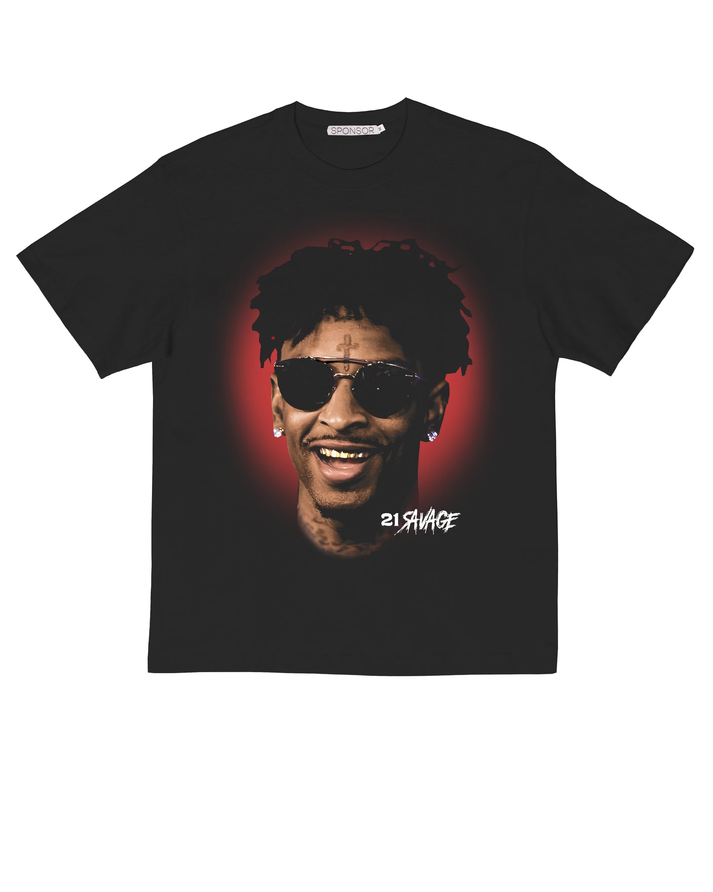 Sponsor 21 Savage Slaughter King T Shirt in Black