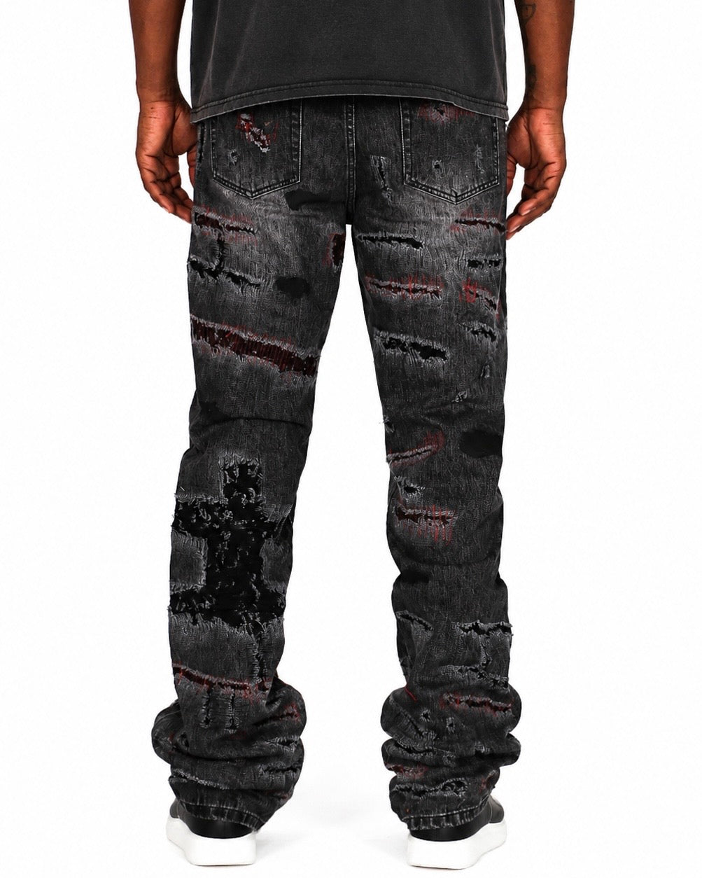Trinity Kays Kulture Mansa Stitched Non Stretch Straight Leg Jeans For Men