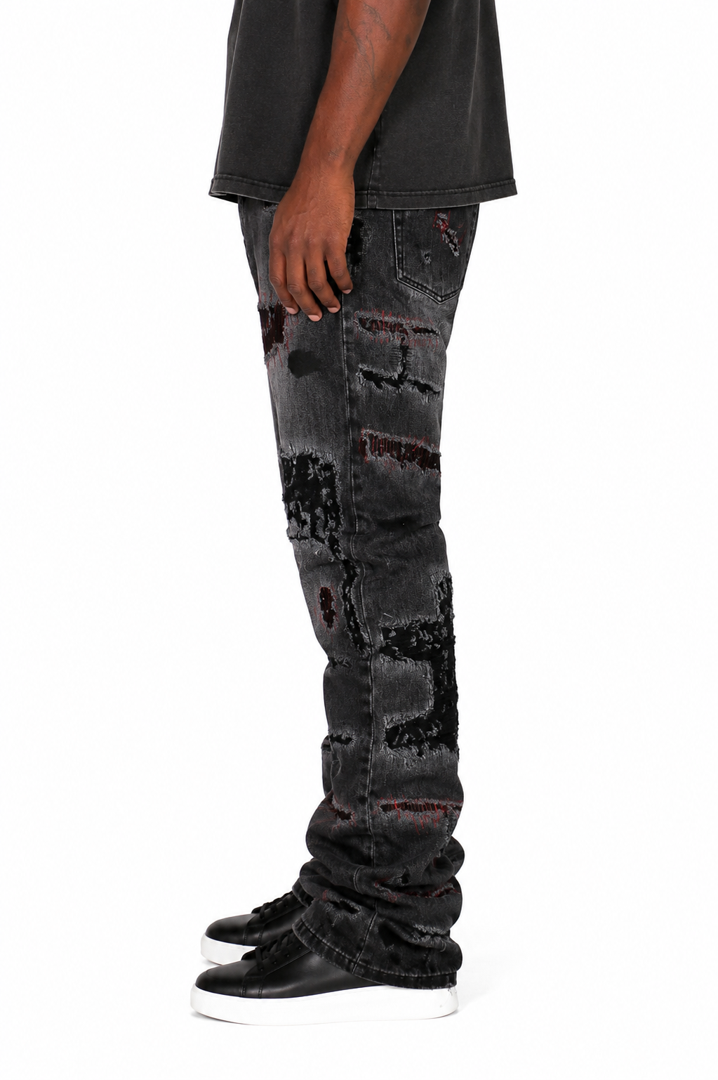 Trinity Kays Kulture Mansa Stitched Non Stretch Straight Leg Jeans For Men