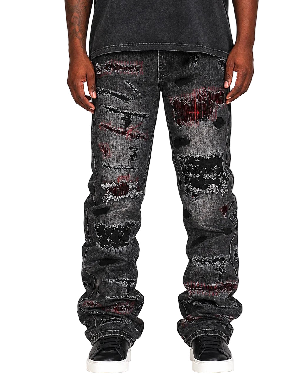 Trinity Kays Kulture Mansa Stitched Non Stretch Straight Leg Jeans For Men